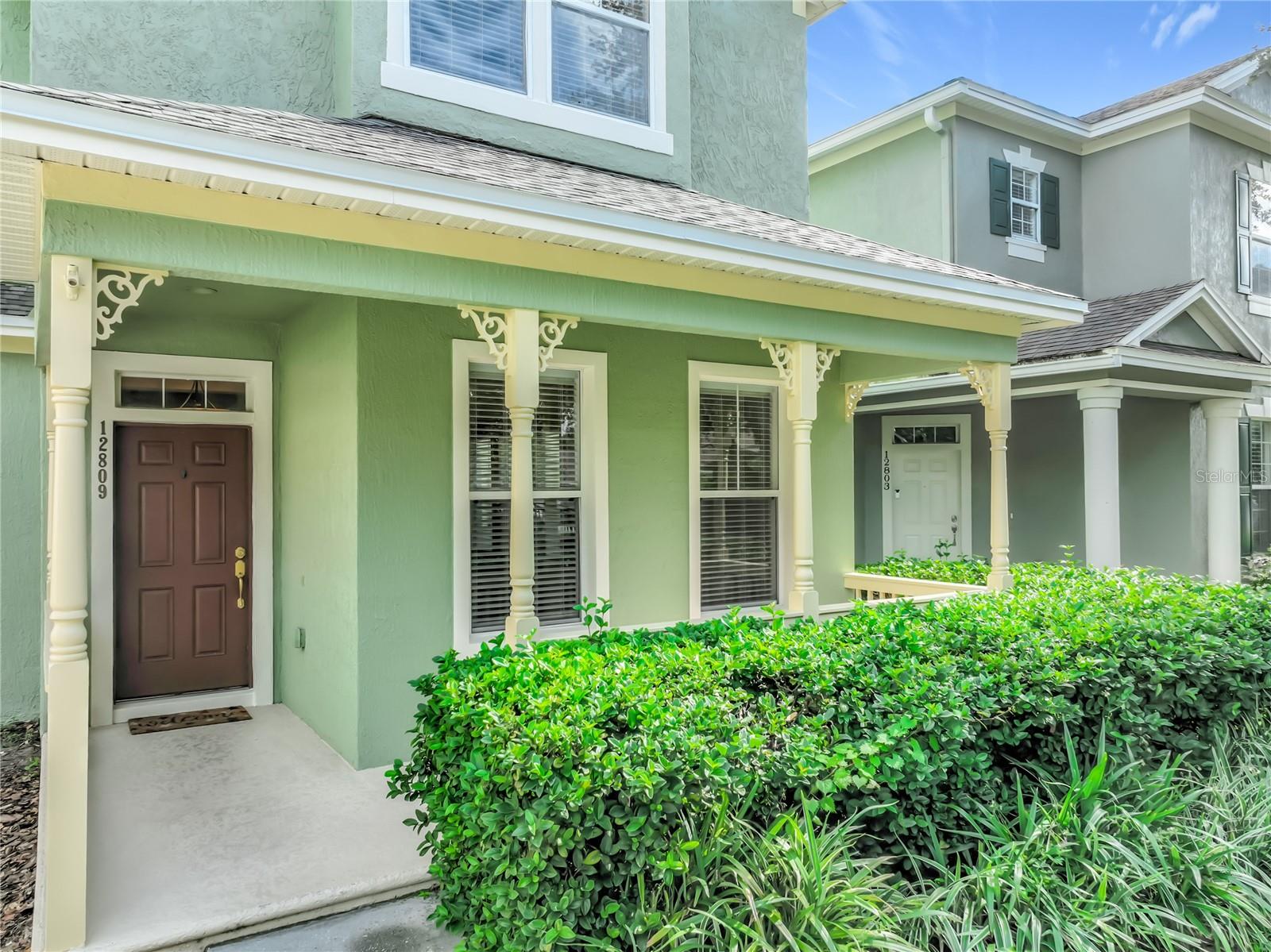 Lovely covered front porch