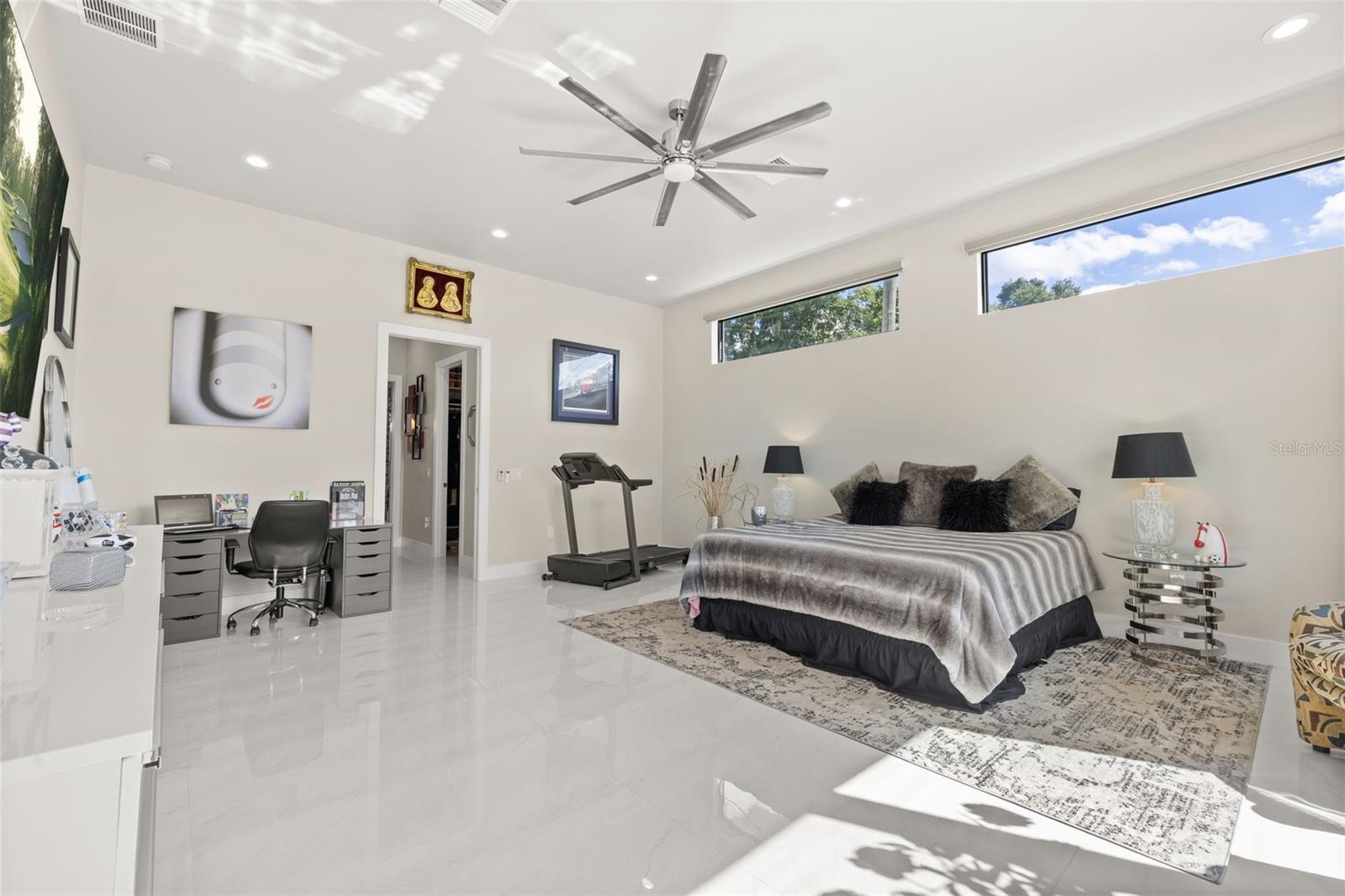 Porcelain tile flooring throughout main level