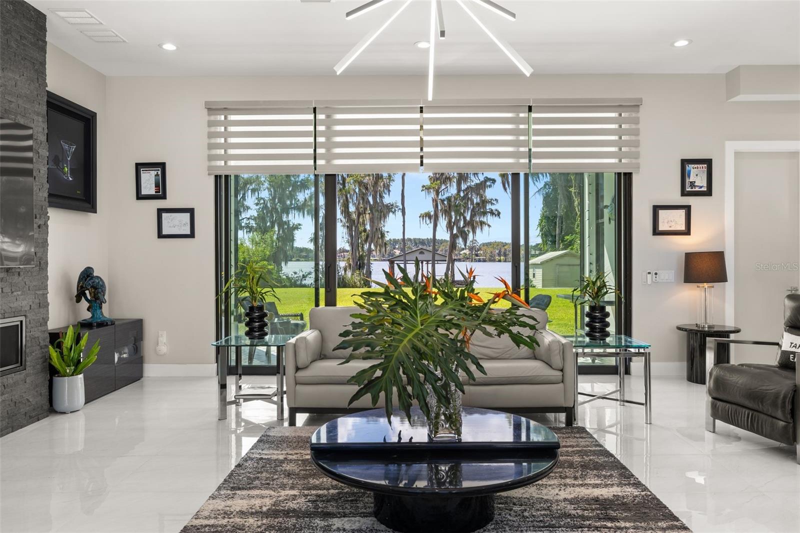 Custom blinds throughout the home Custom blinds throughout the home