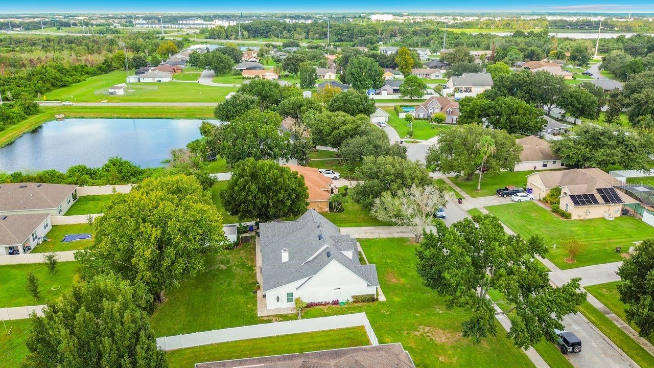 Aerial Views of home and neighborhood