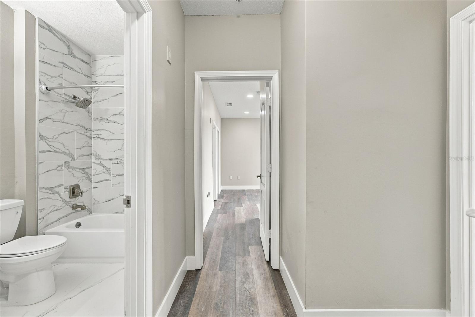 Third-floor hallway bathroom.