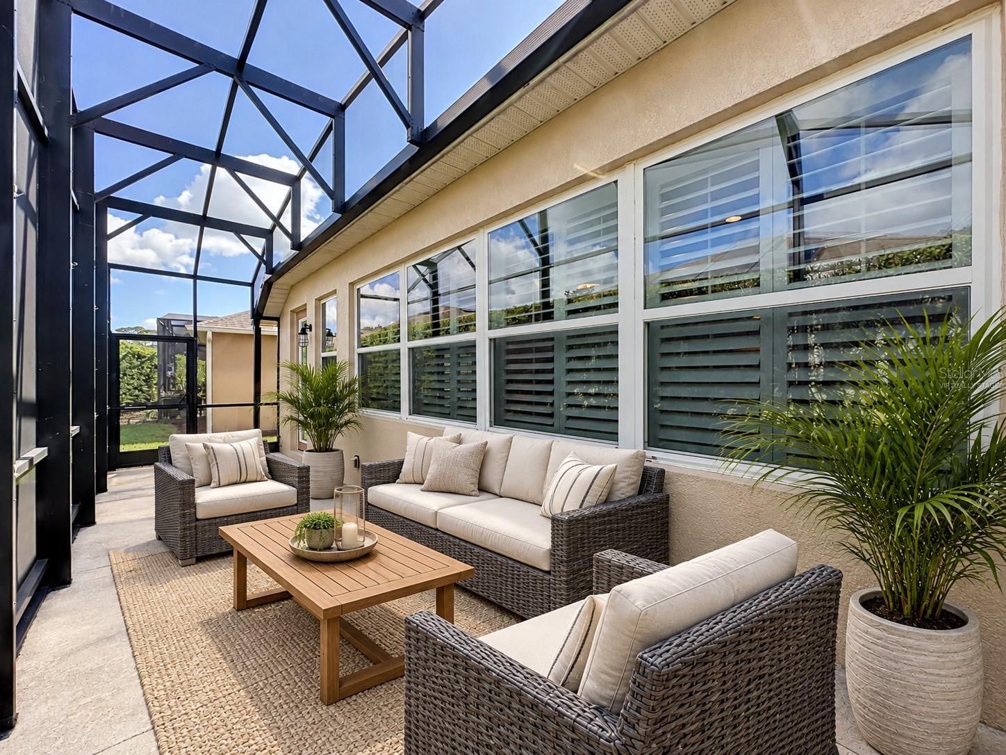 Virtually staged Lanai