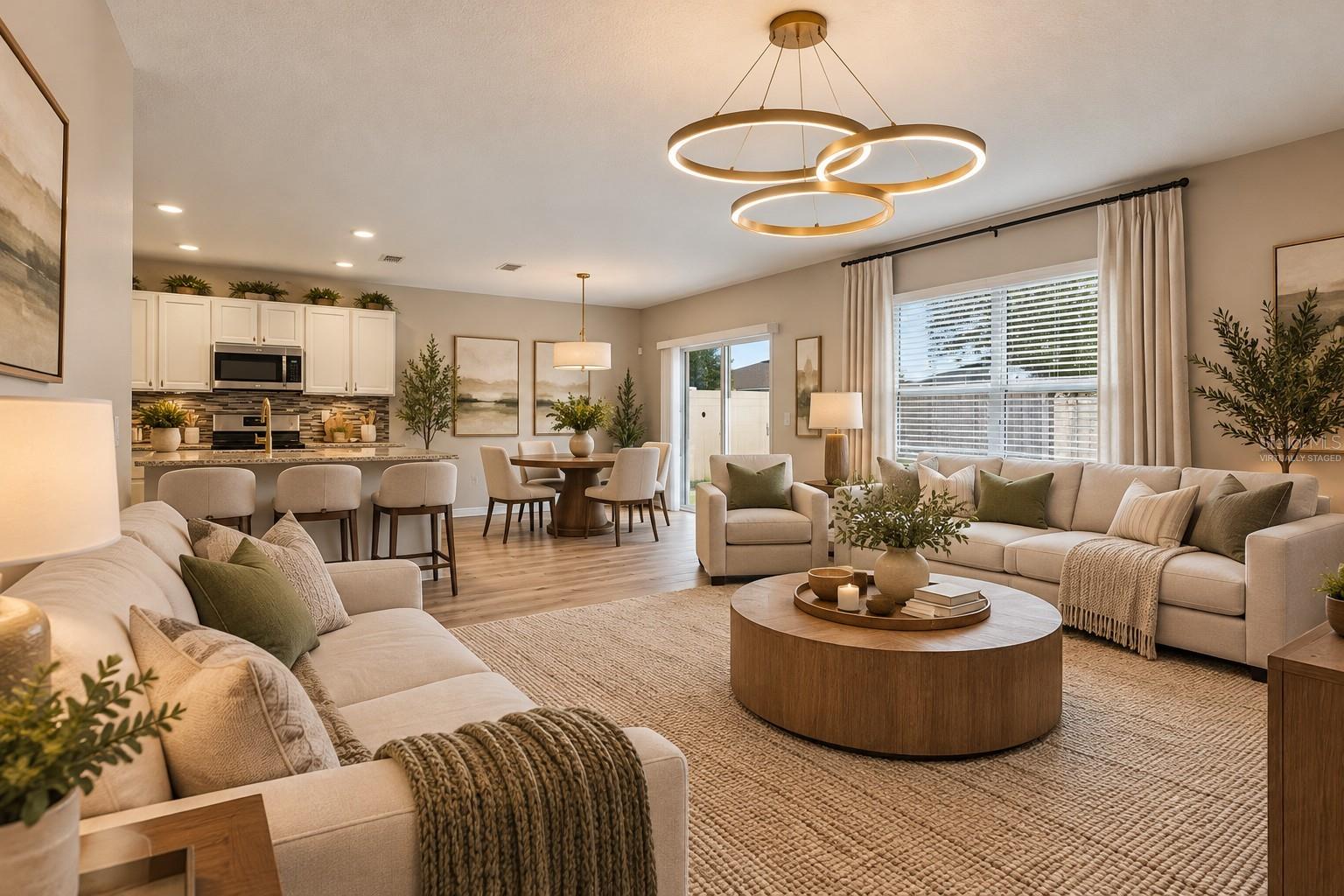 VIRTUALLY STAGED LIVING ROOM
