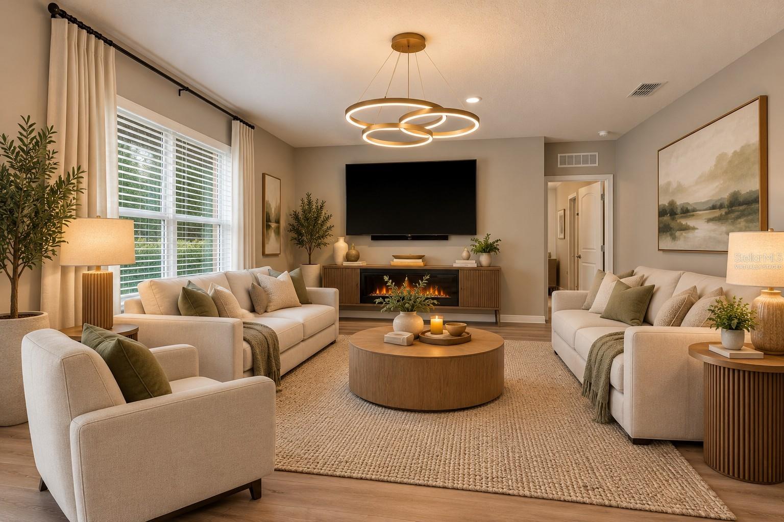 VIRTUALLY STAGED LIVING ROOM