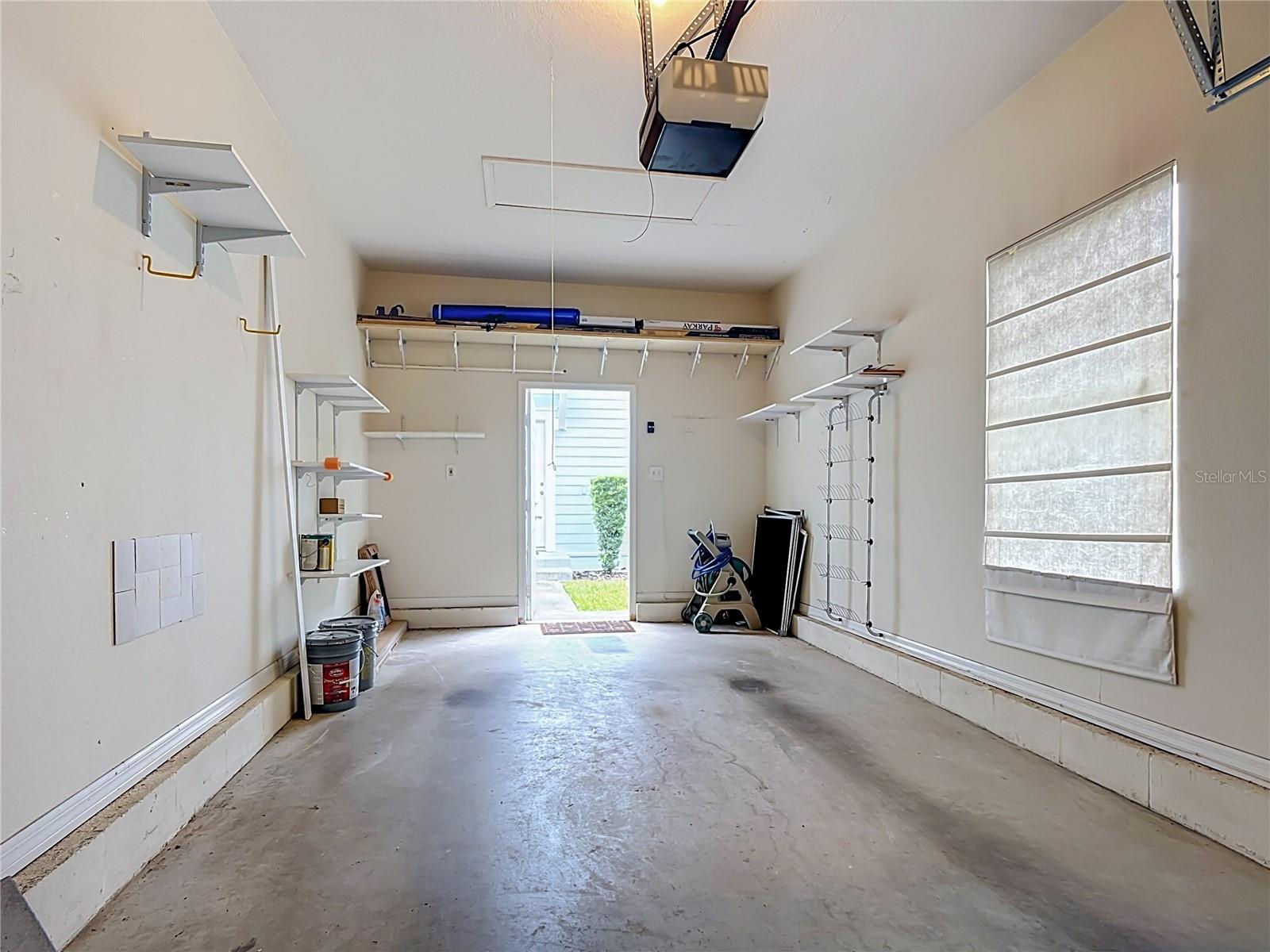Garage with Shelving