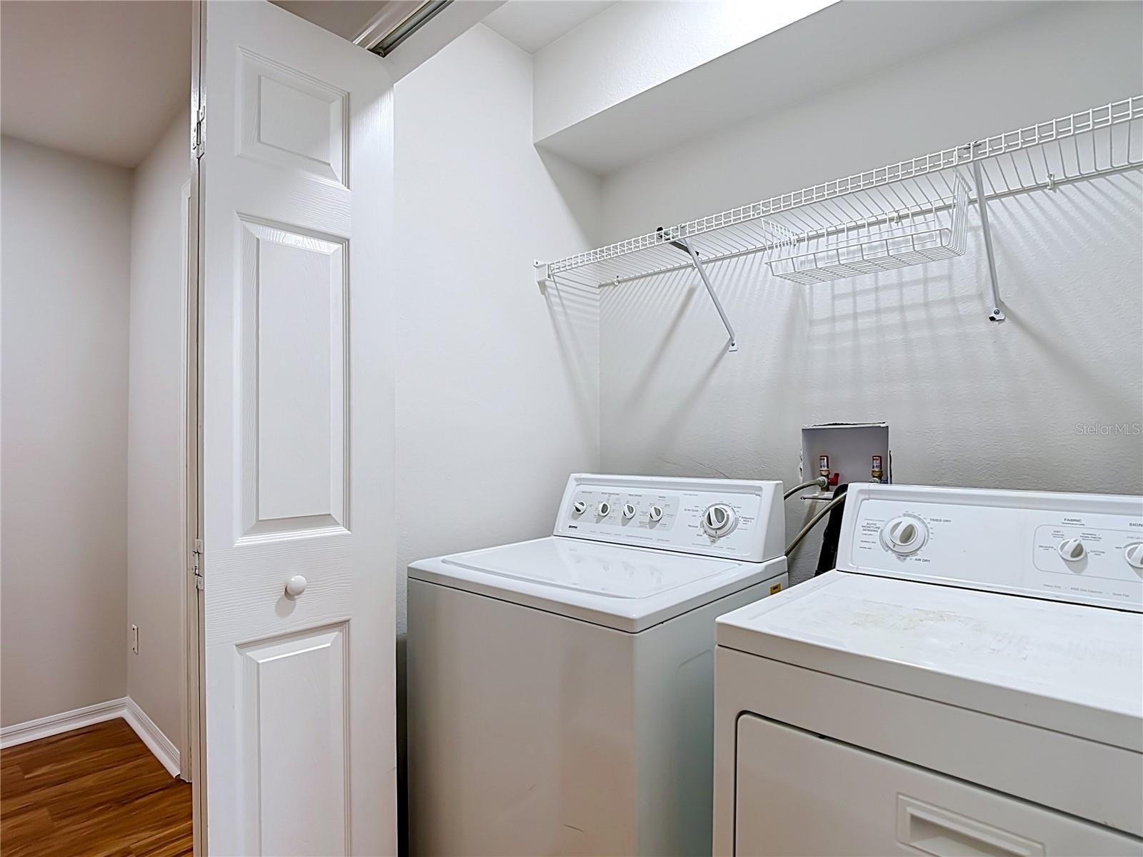 Laundry Closet between both bedrooms