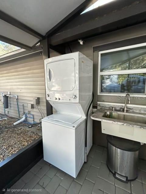 exterior washer and dryer