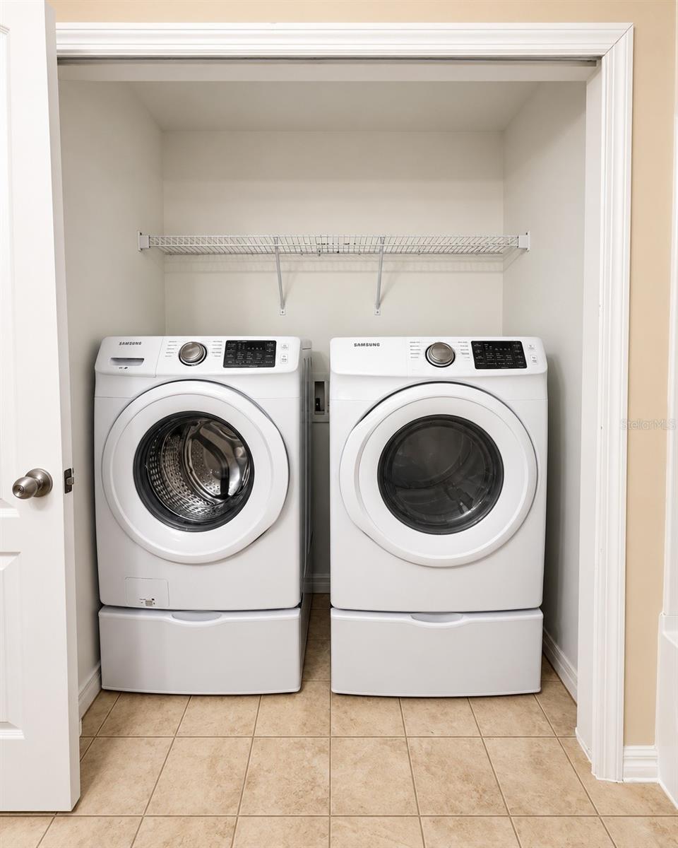 laundry room inside hall bathroom upstairs