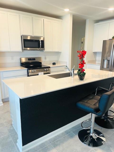 Oversized Kitchen Island with deep Sink & Quartz Counterop