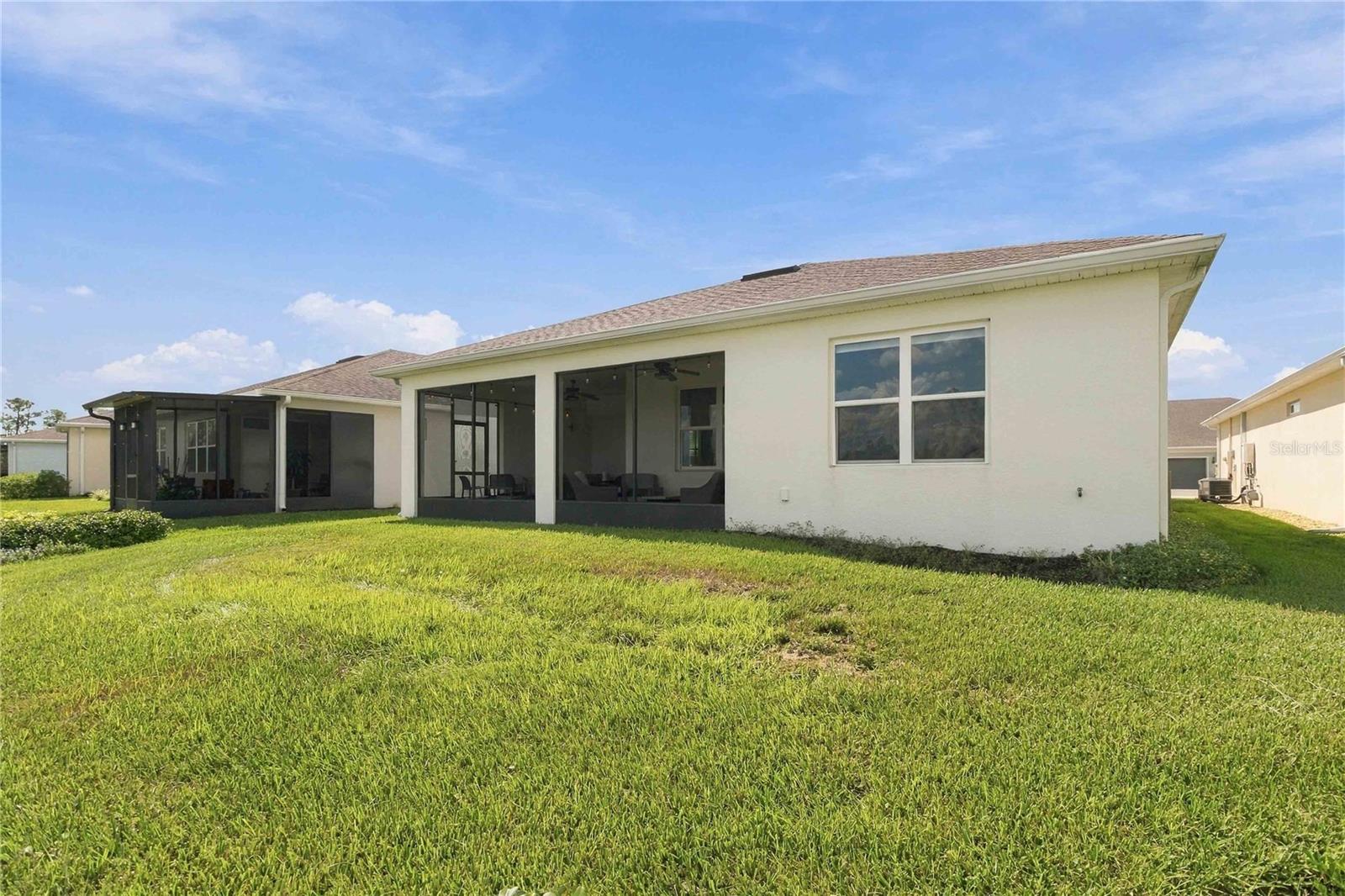 Rear View of the Home