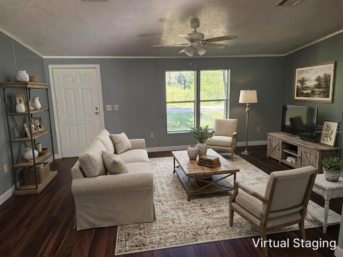 Living Room Virtually Staged