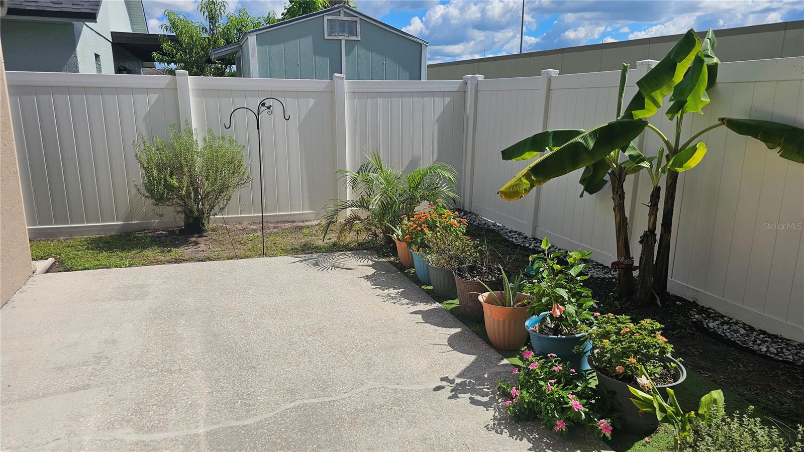 Backyard Patio & Garden Area