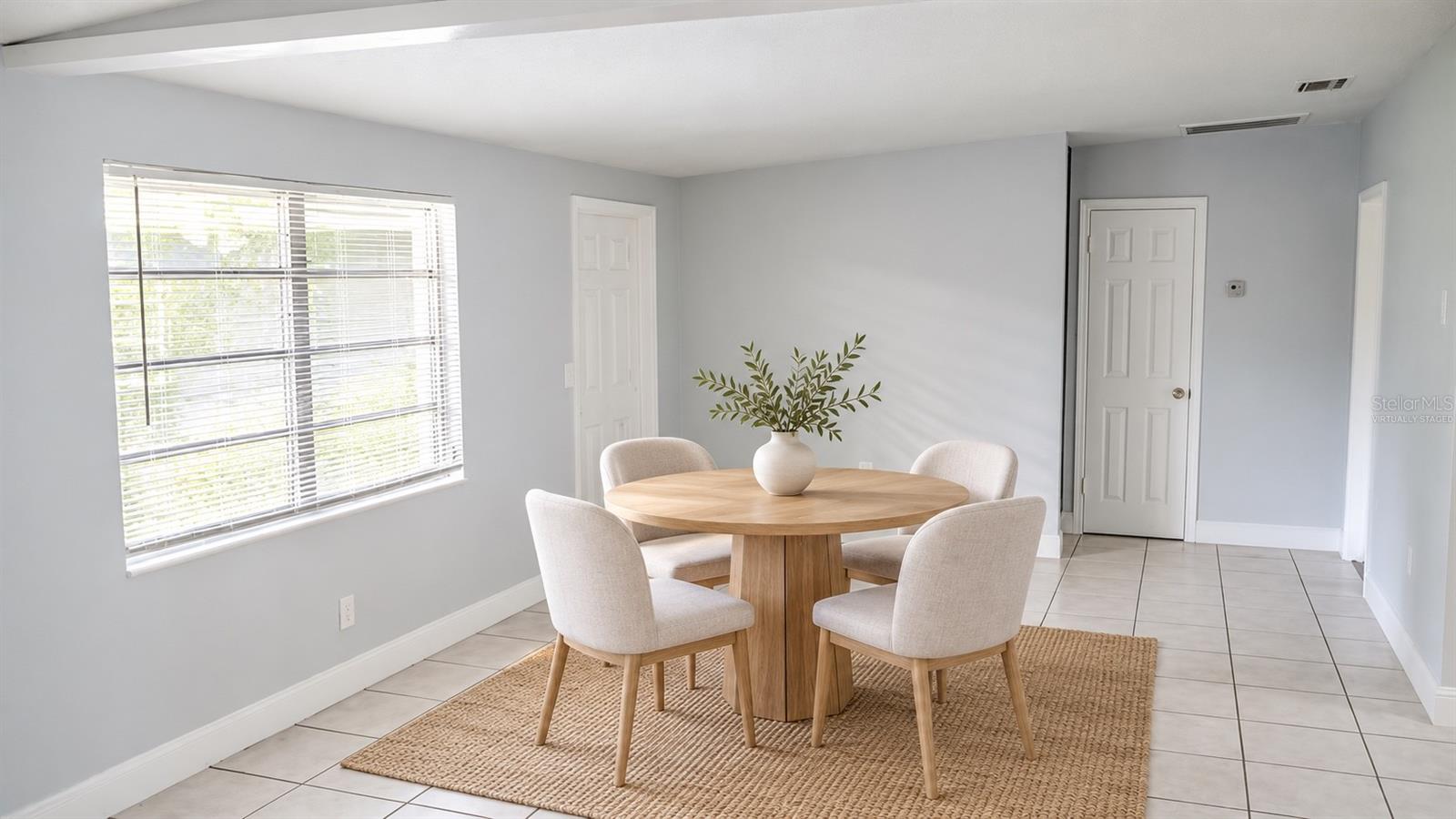Dining area  Virtually staged