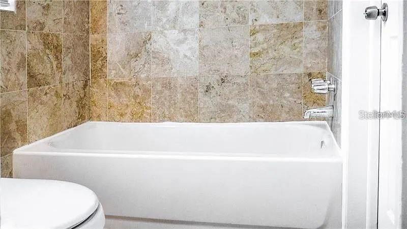 Bathroom with tub