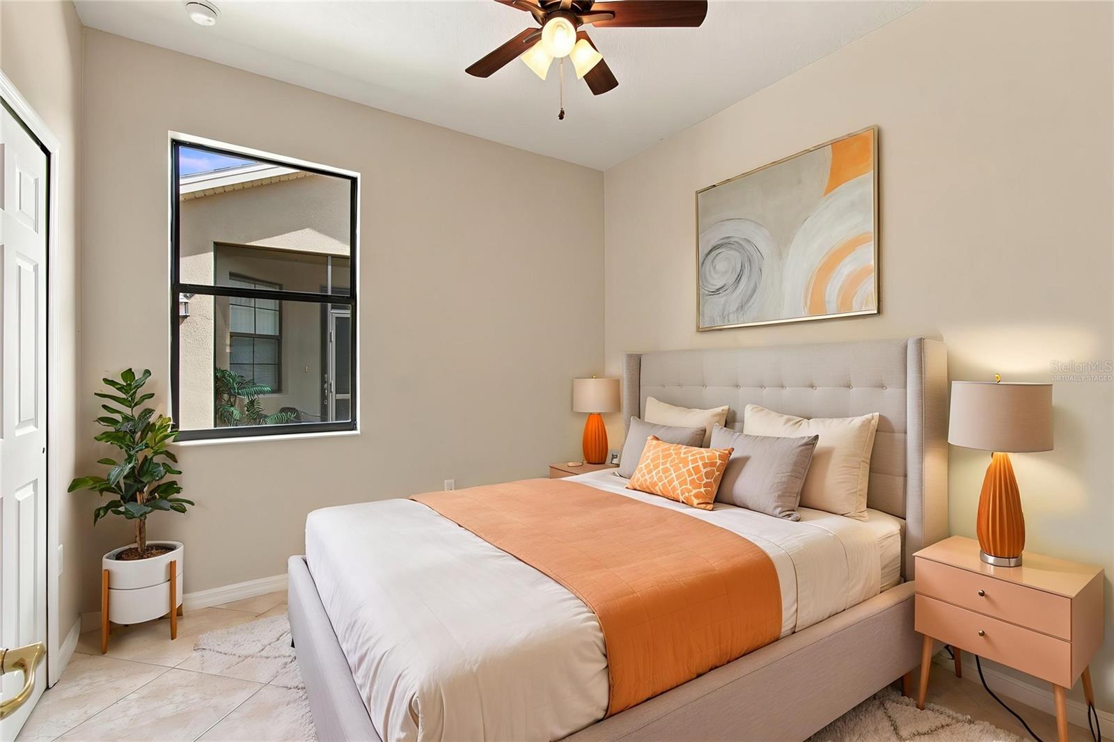 Virtually Staged Second Bedroom