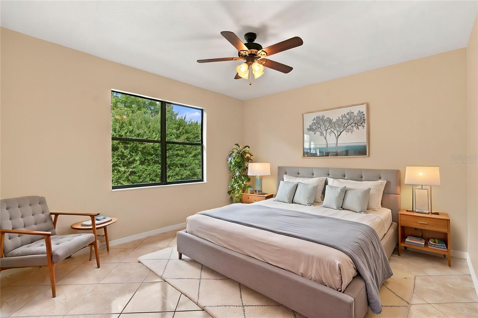 Virtually Staged Primary Suite