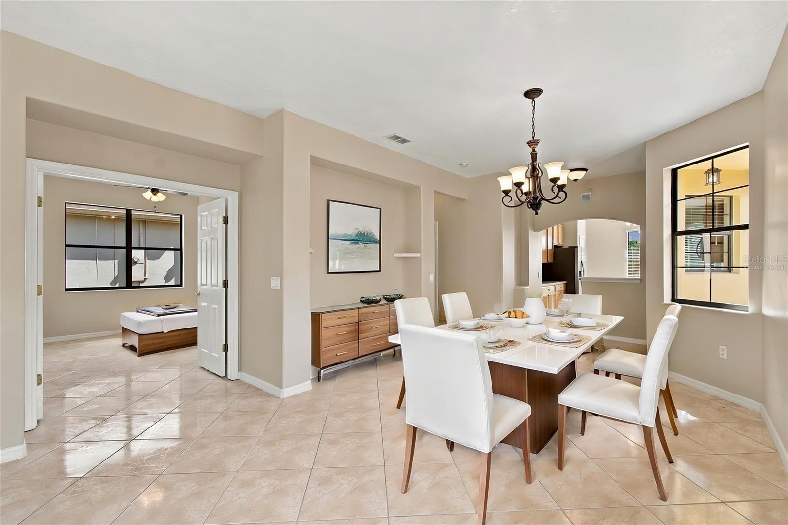 Virtually Staged Dining Room