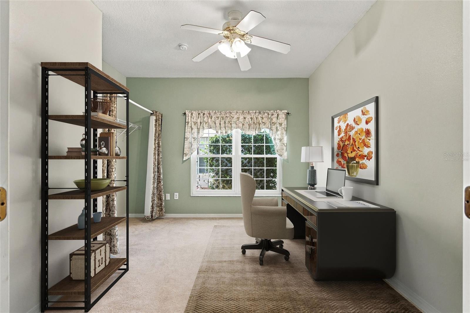 Virtually staged Office