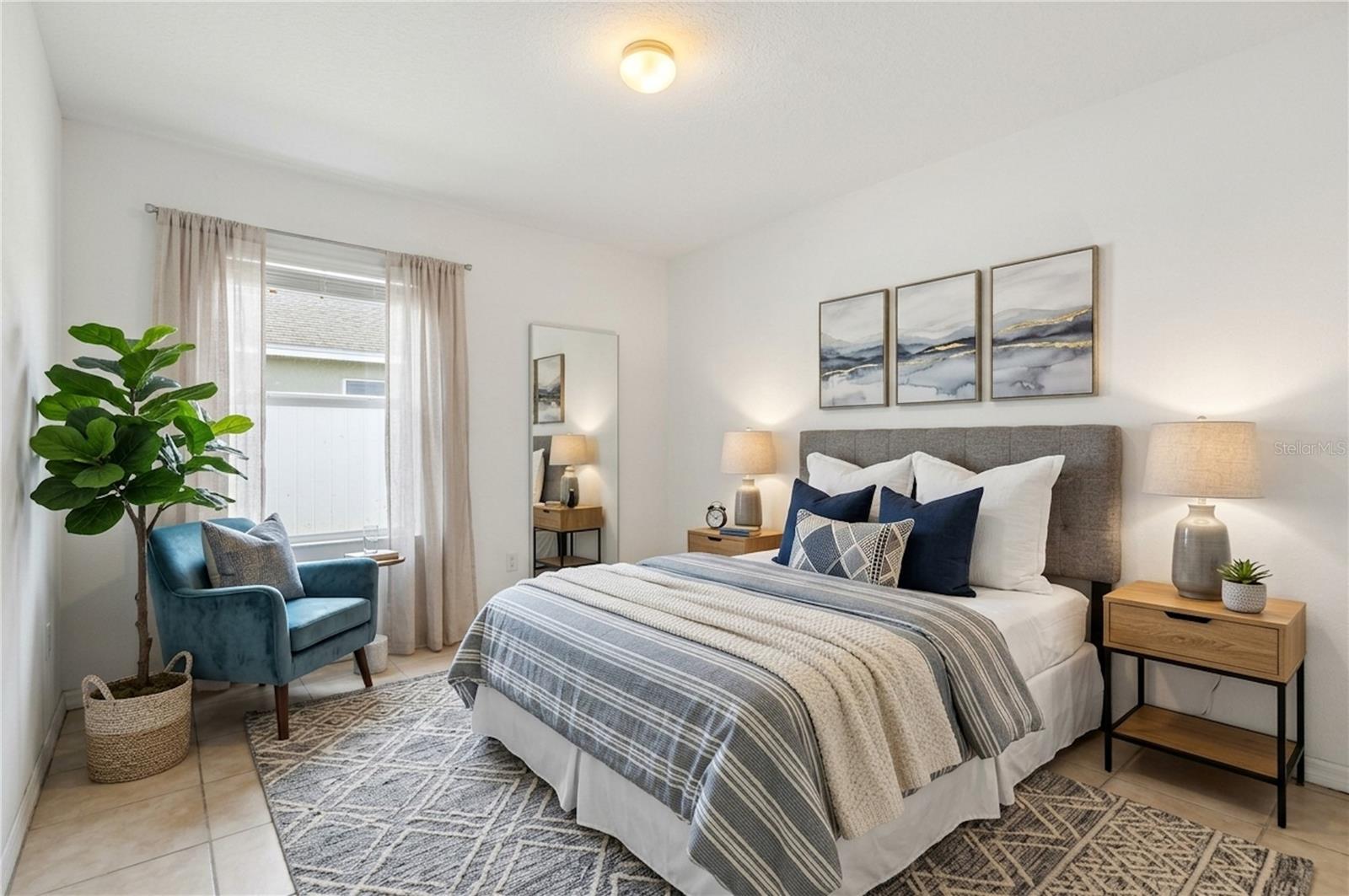 Virtual Staged Bedroom 3