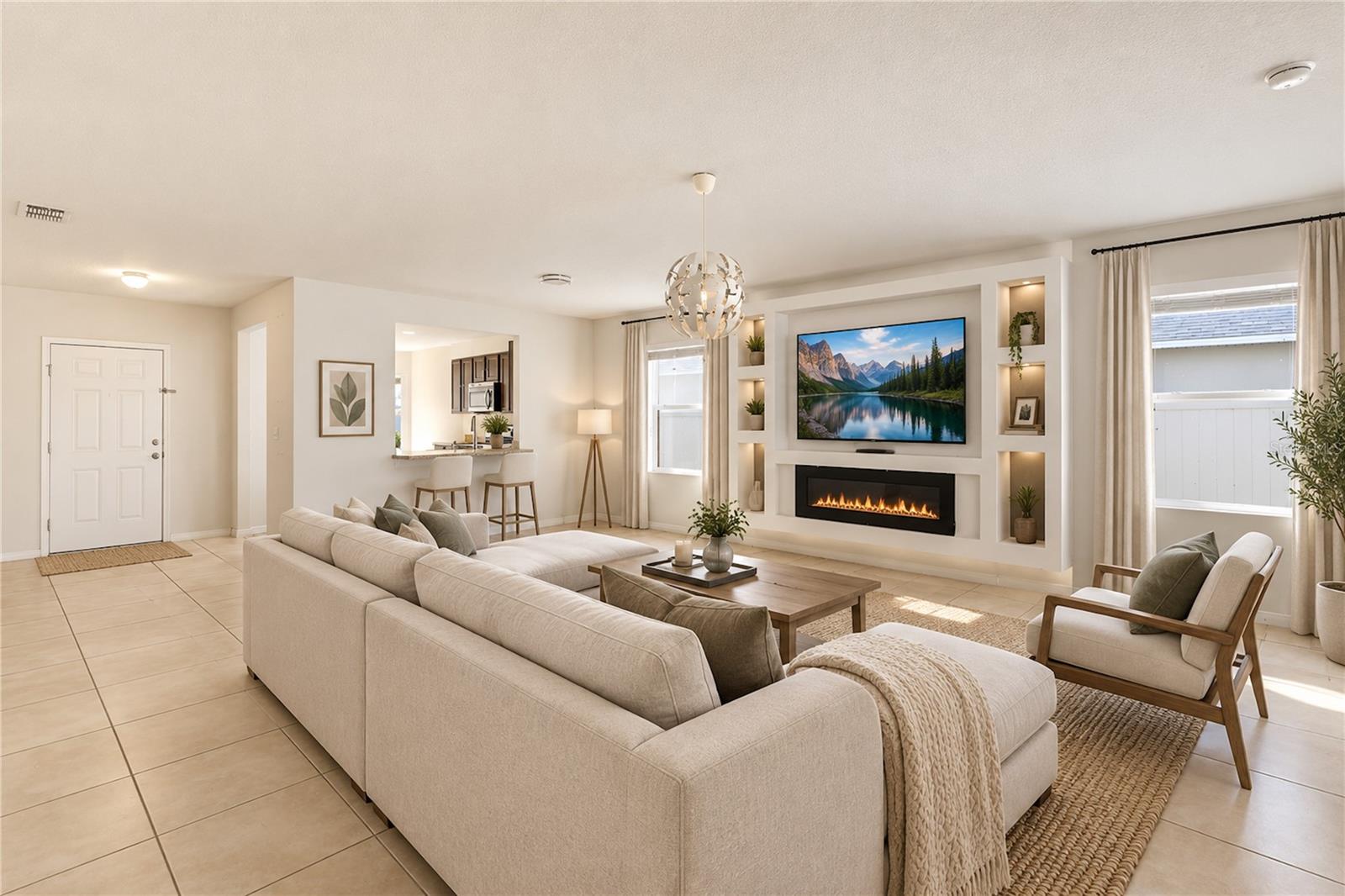 Virtual Staged Living Room