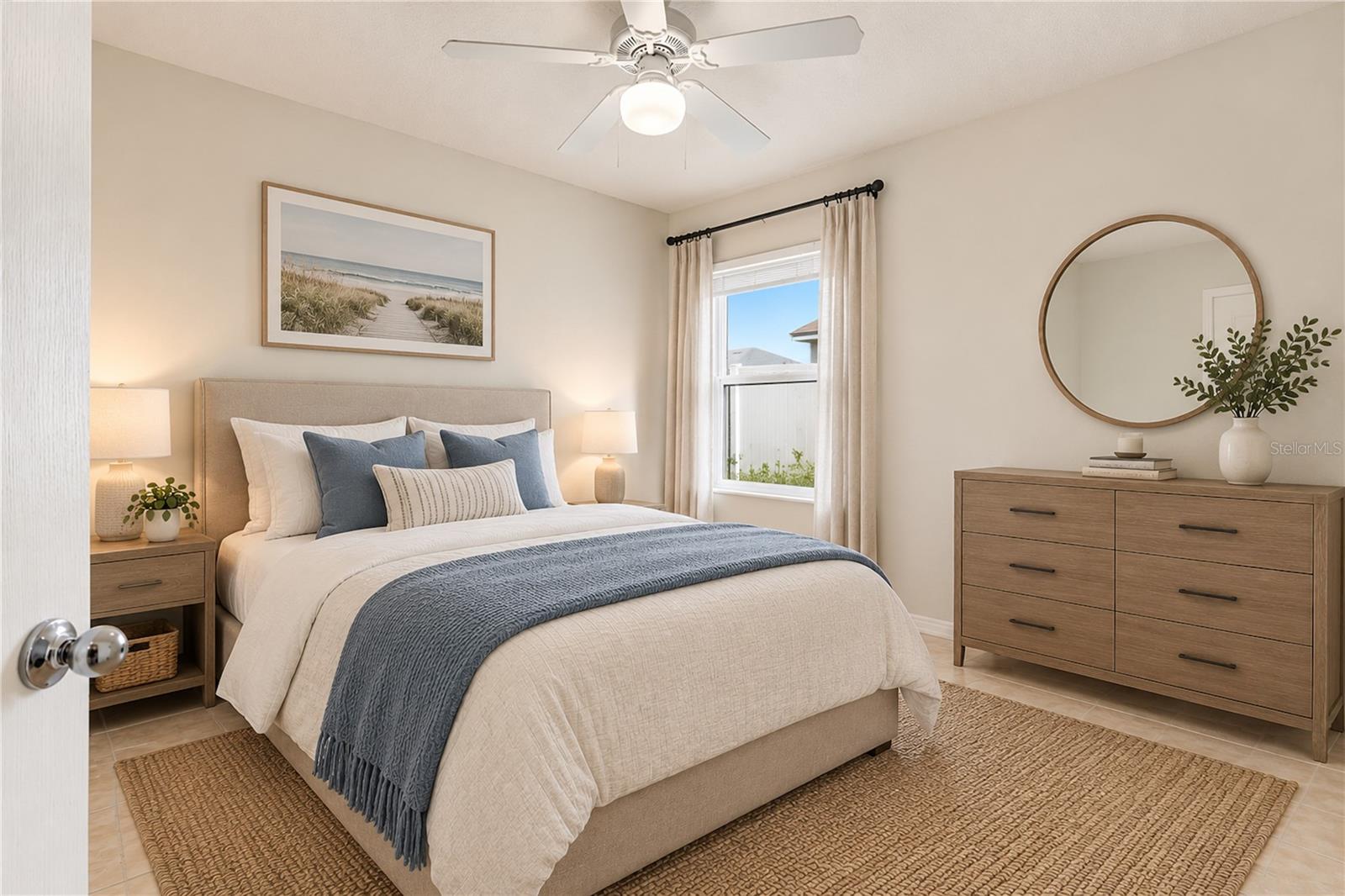 Virtual Staged Bedroom 2