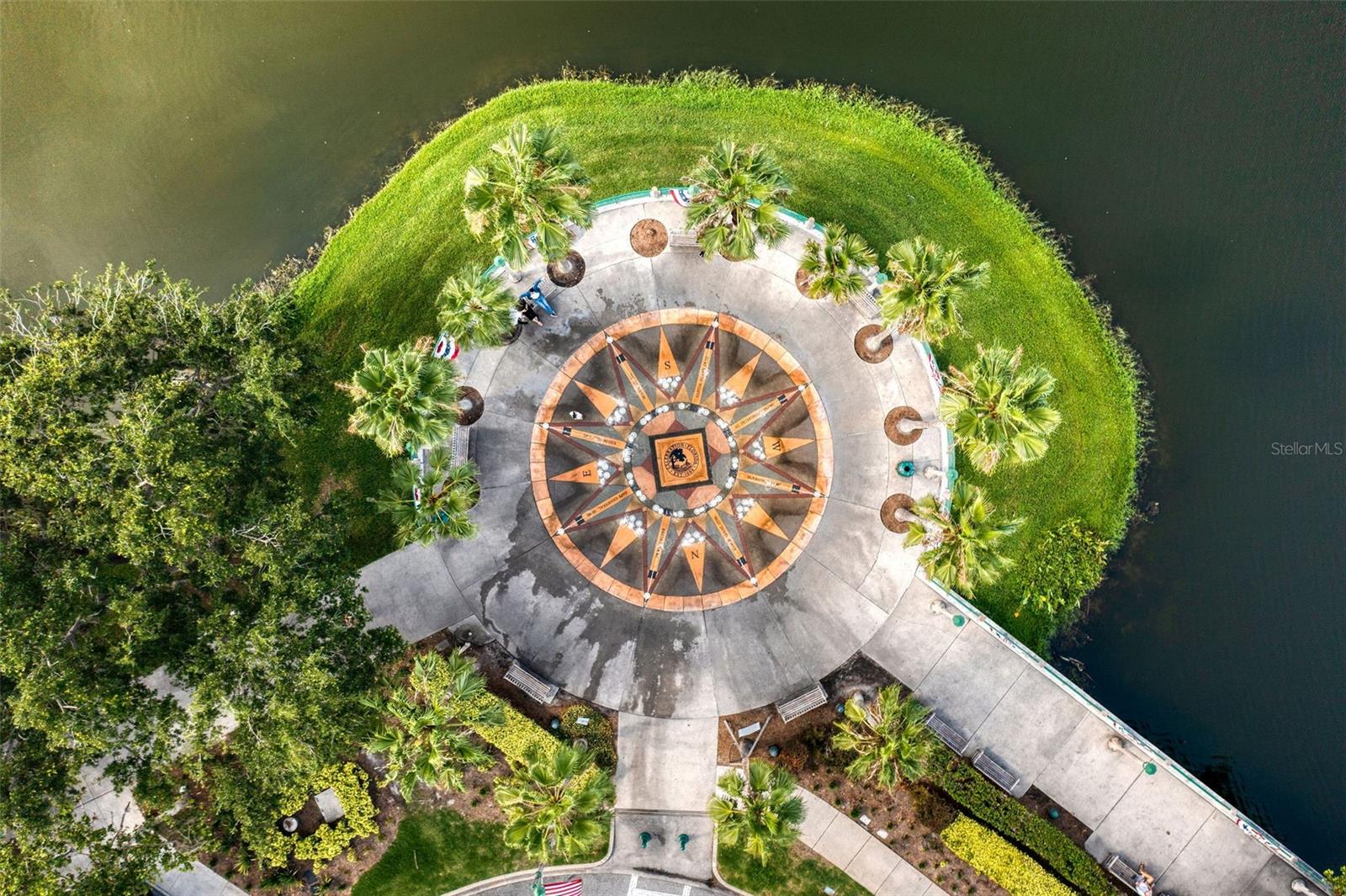 Aerial View of Fountain