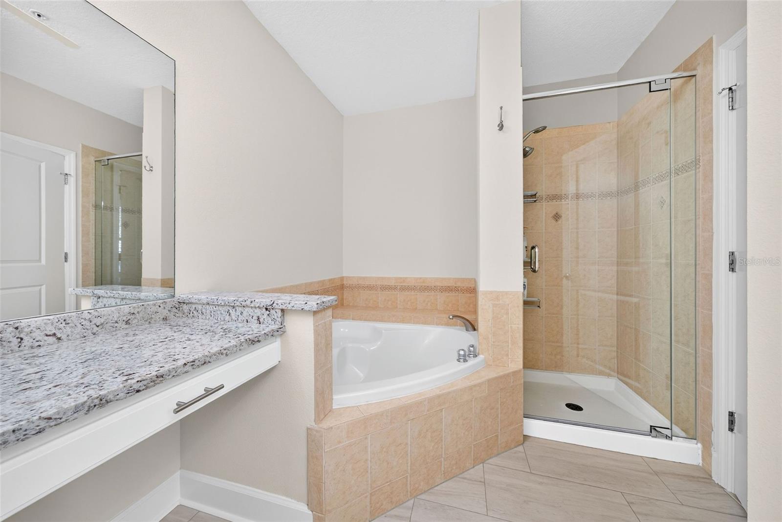 Primary Bath with separate shower