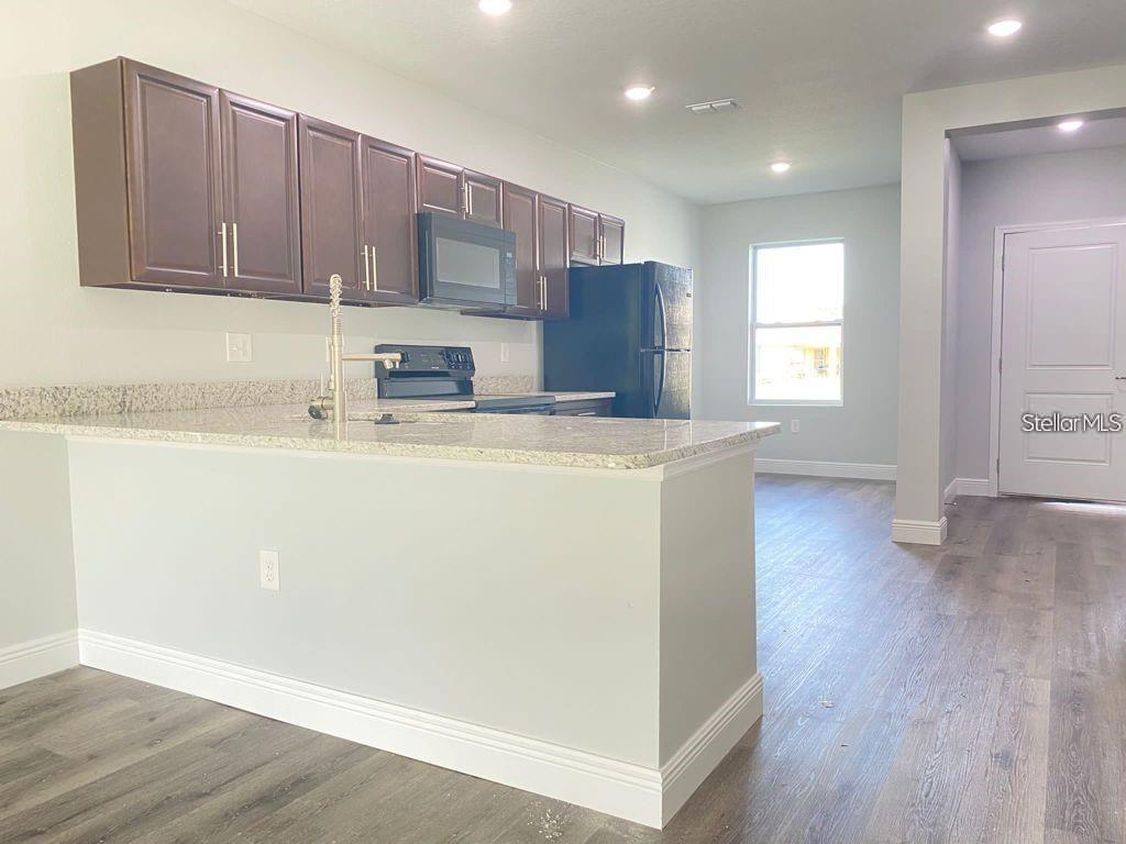 Original kitchen - front entry view.