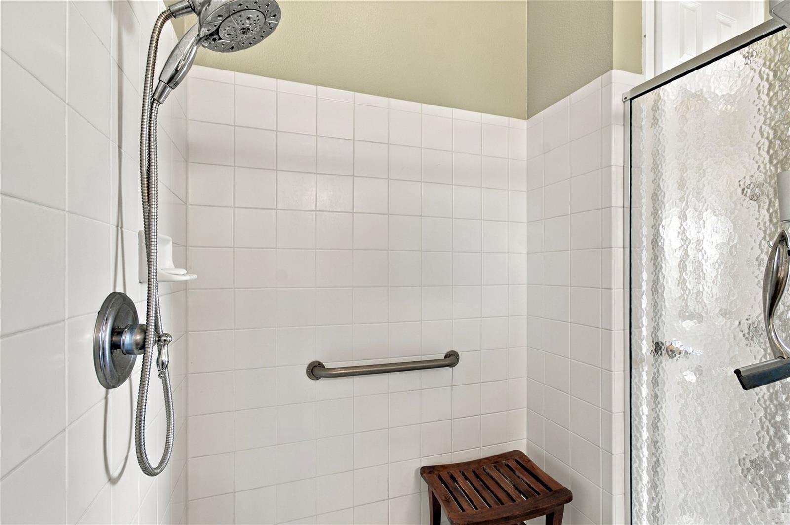GLASS ENCLOSED WALK-IN SHOWER