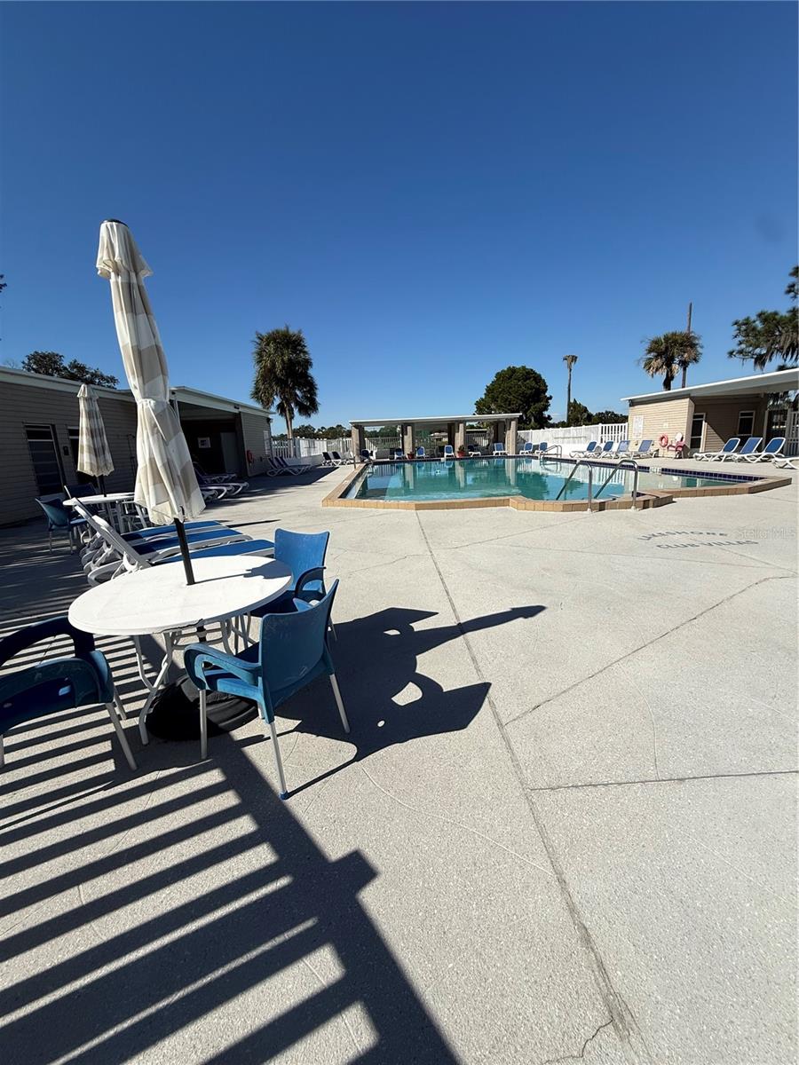 Poolside Seating Area