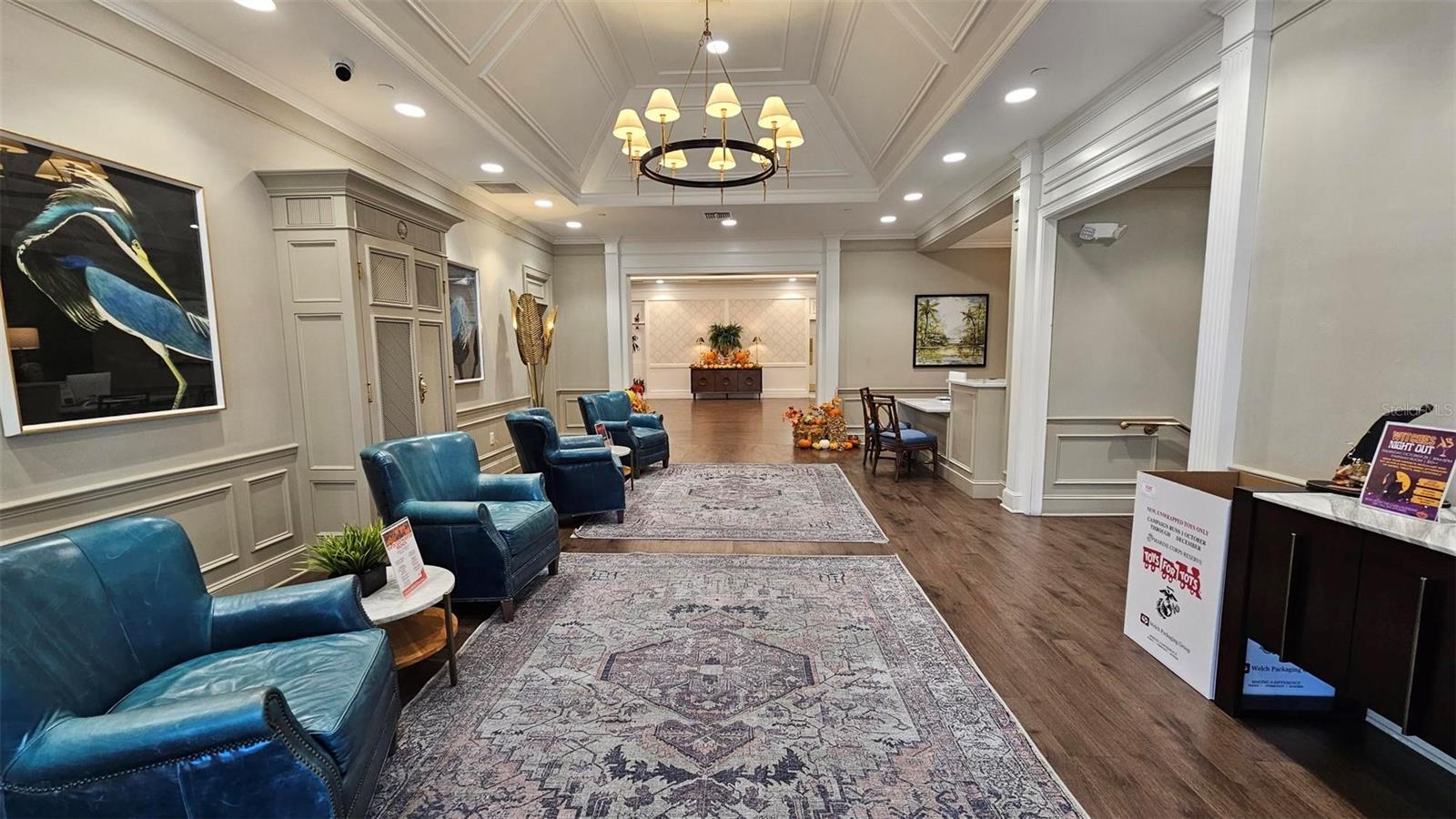 Inside clubhouse