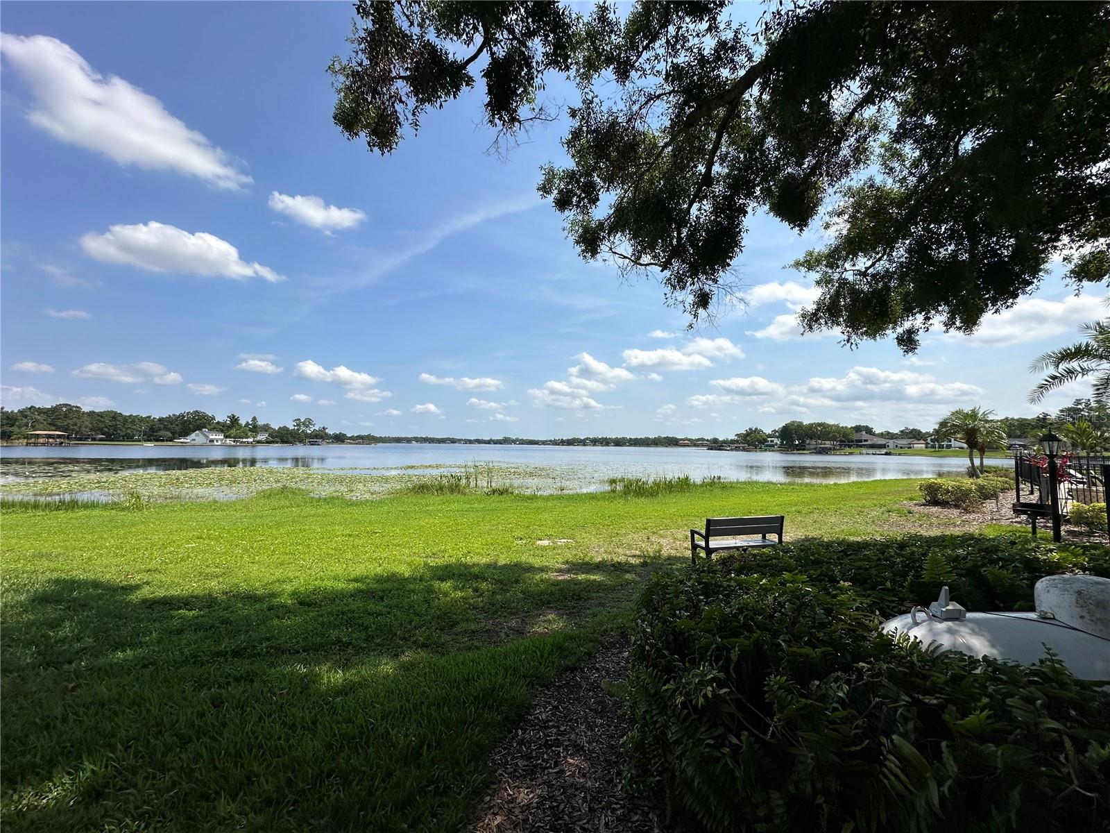 Lake View next to pool