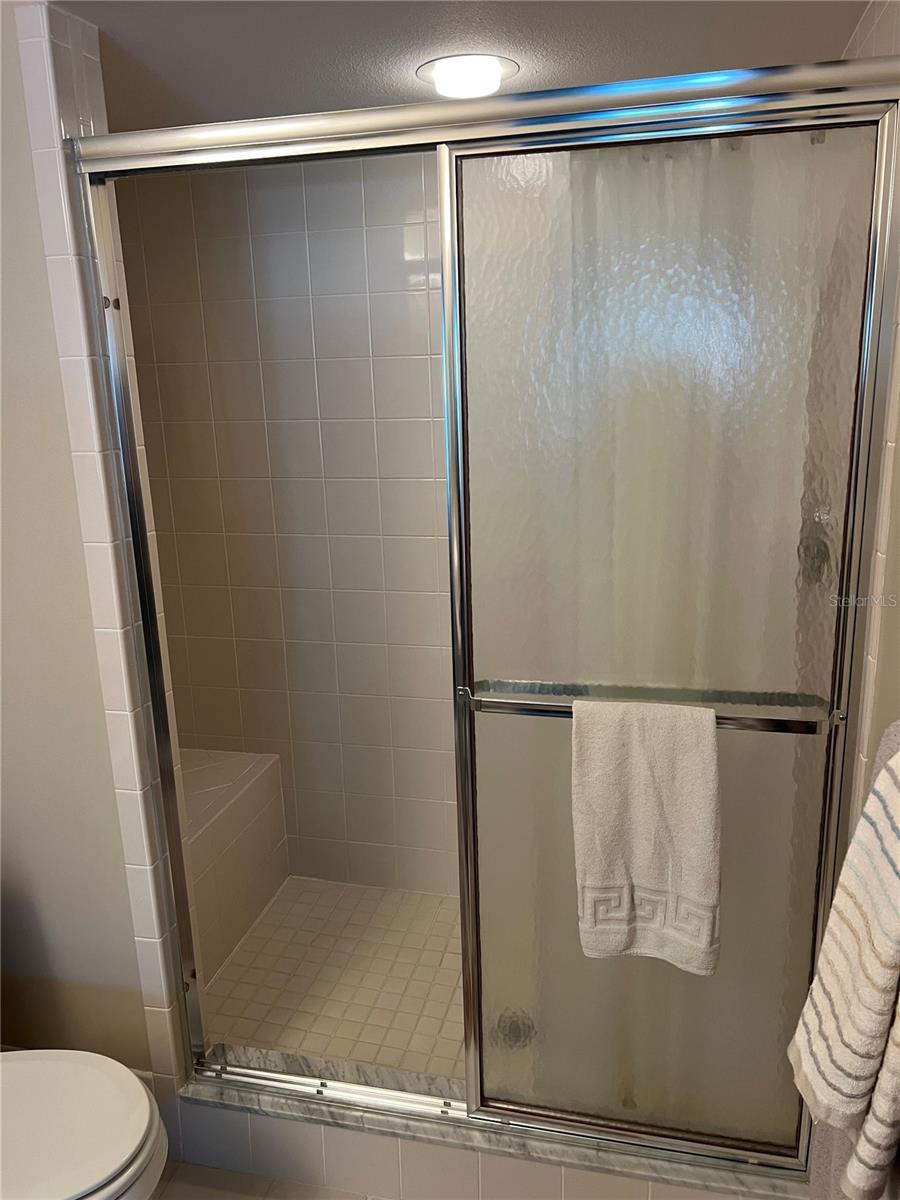 Master/Primary bathroom with seating