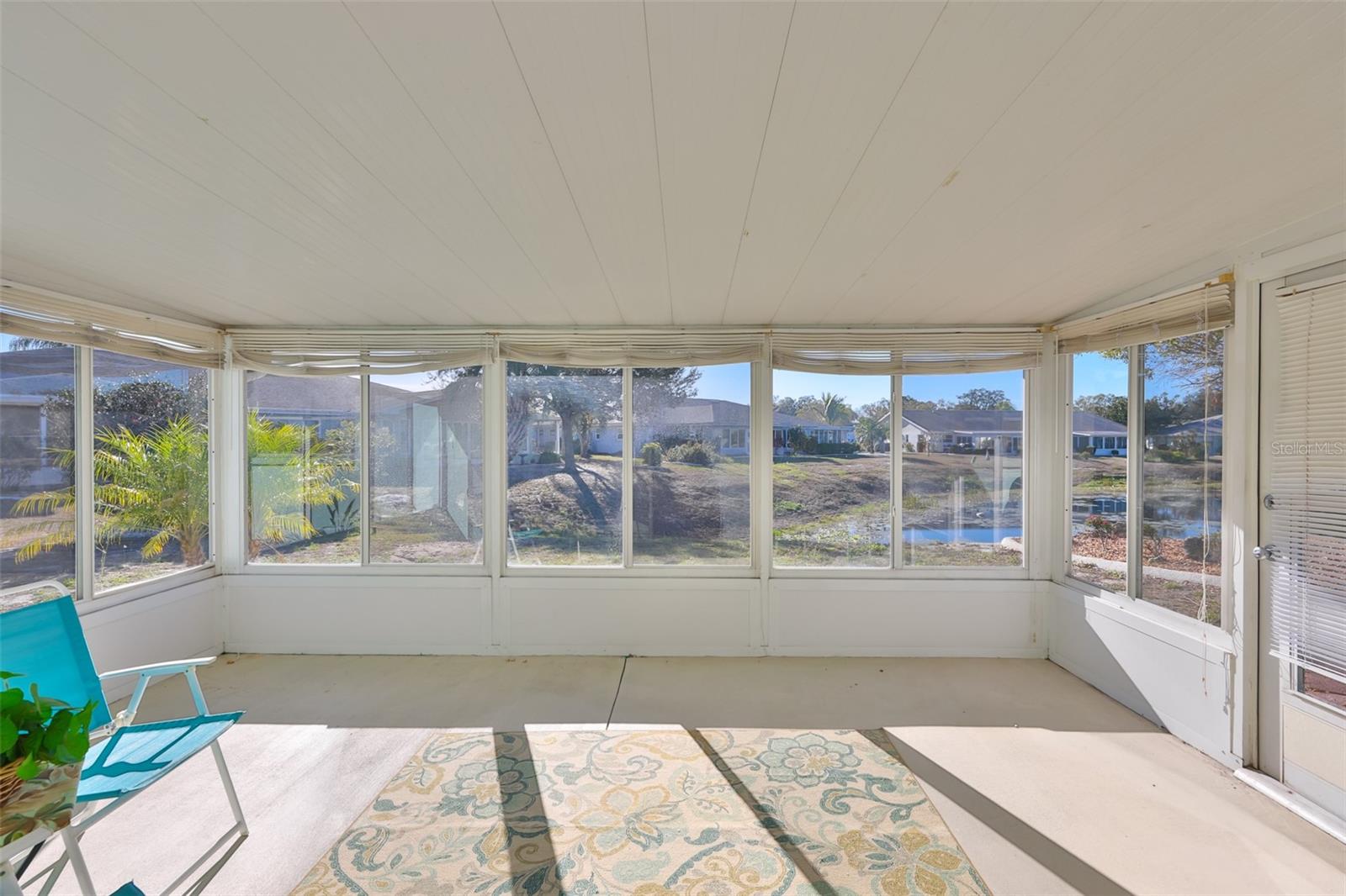 Lanai with windows and screens-use all year!