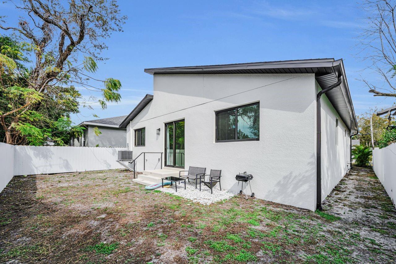 Rear of home