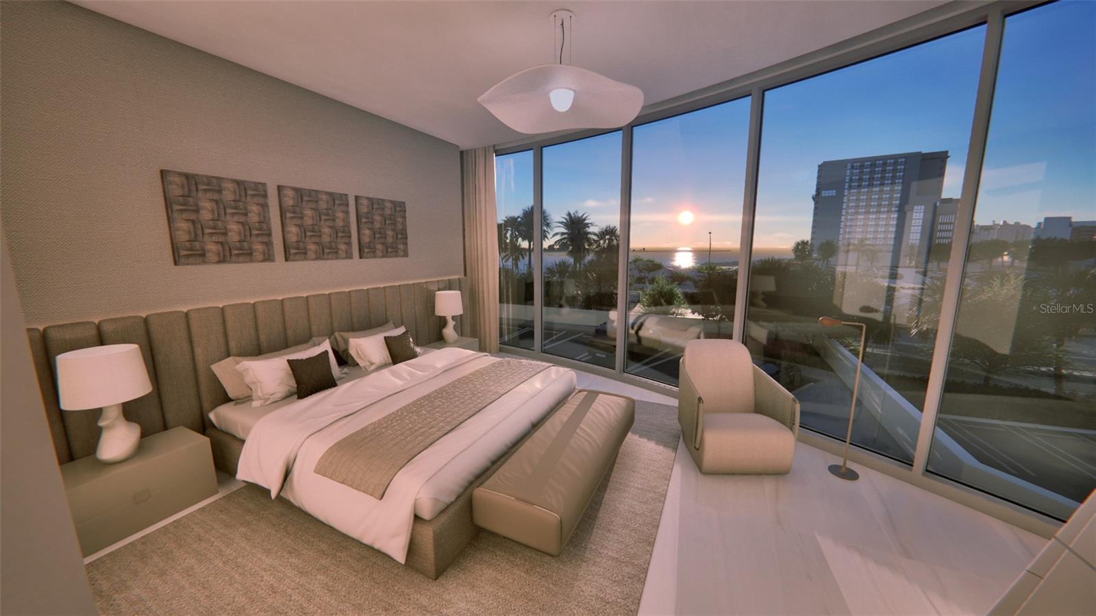 Primary Suite at Sunset - To Be Built