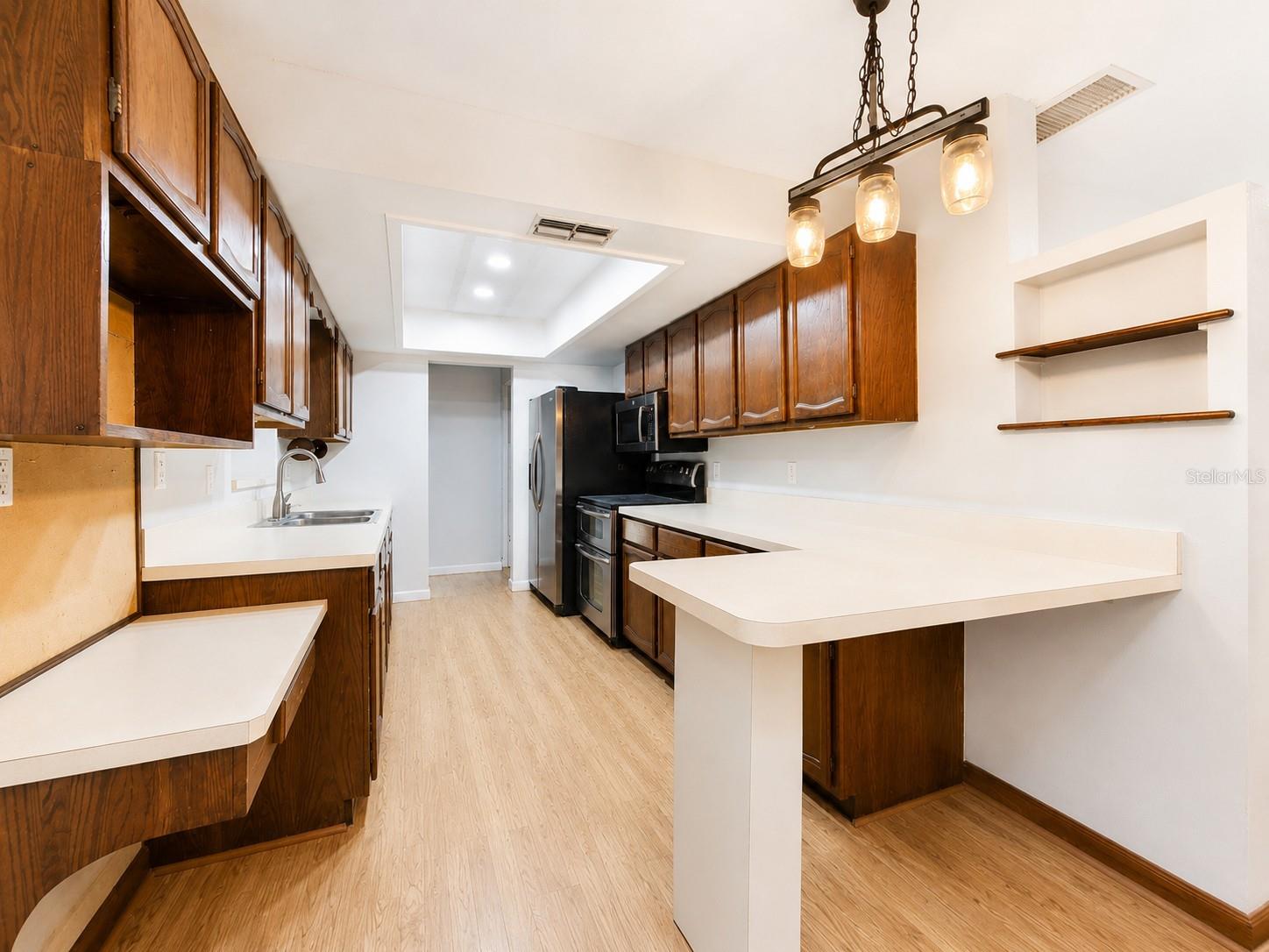 Kitchen with new recessed lighting 6/2026