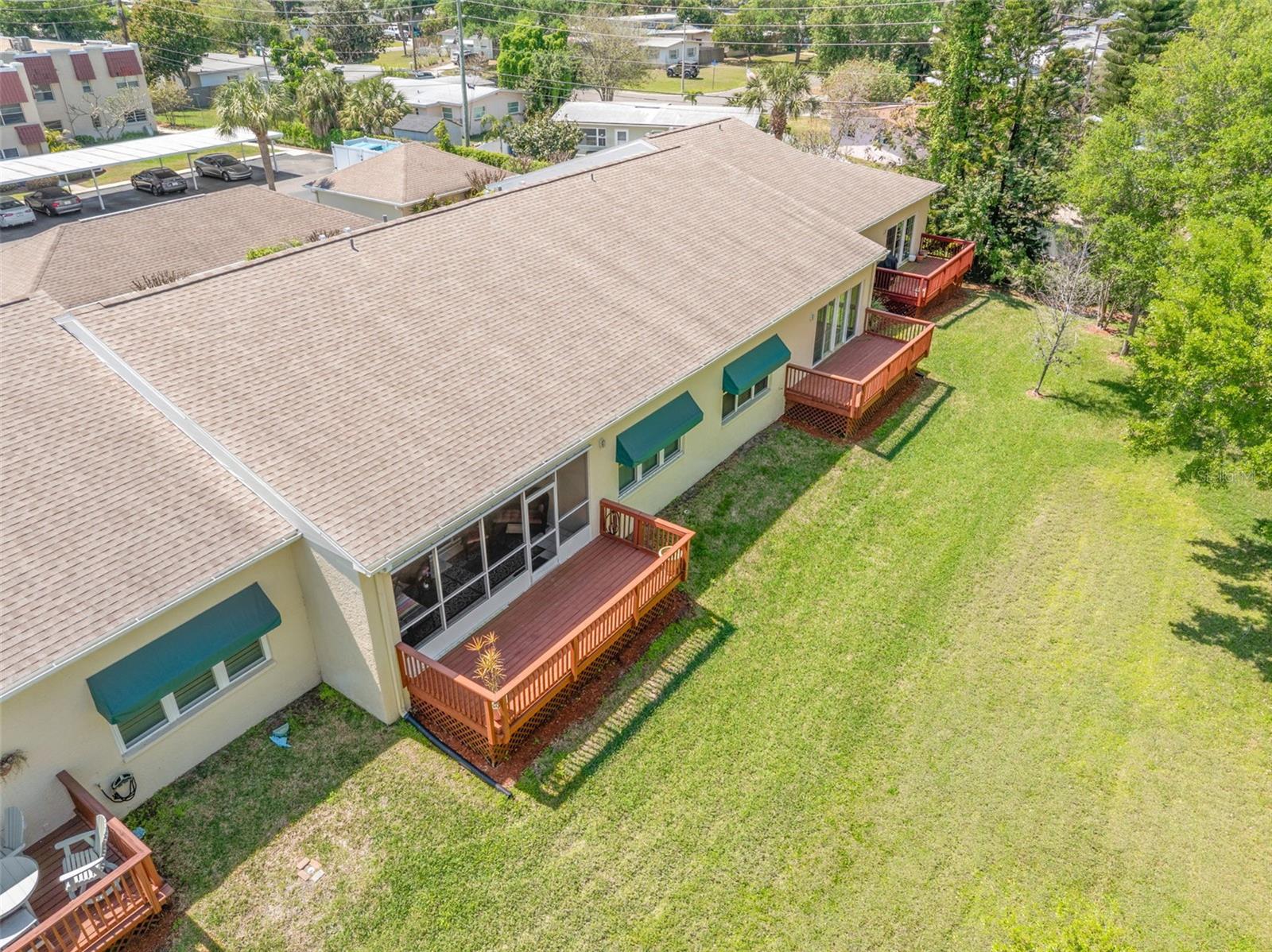 Rear aerial view.