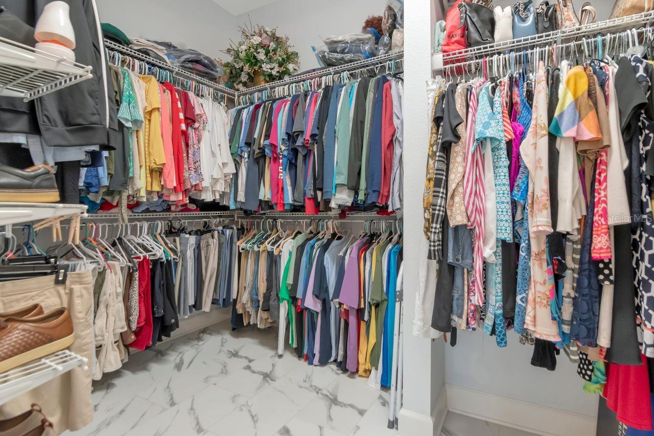 Primary walk in closet