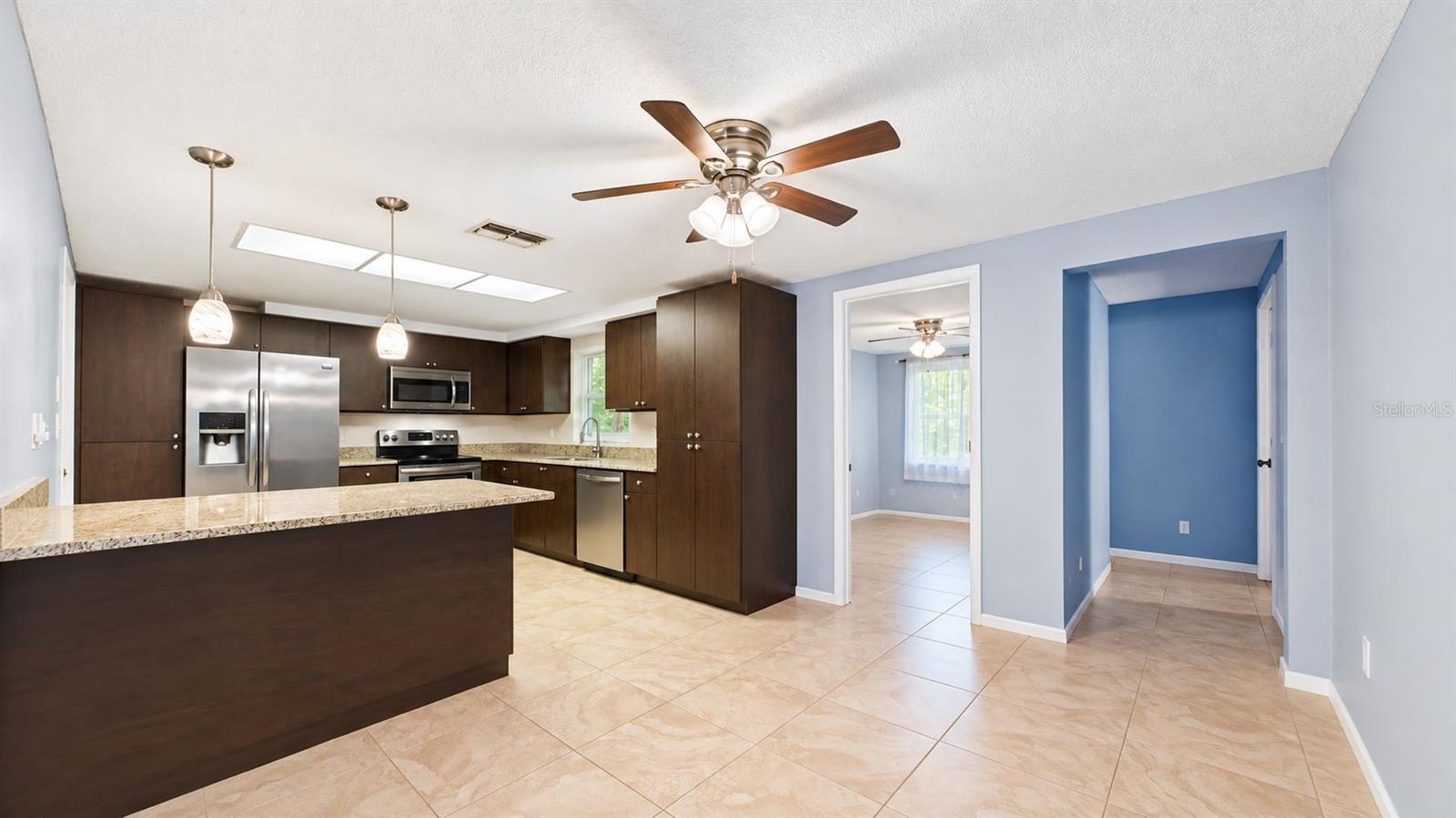 Dining room right off the kitchen
