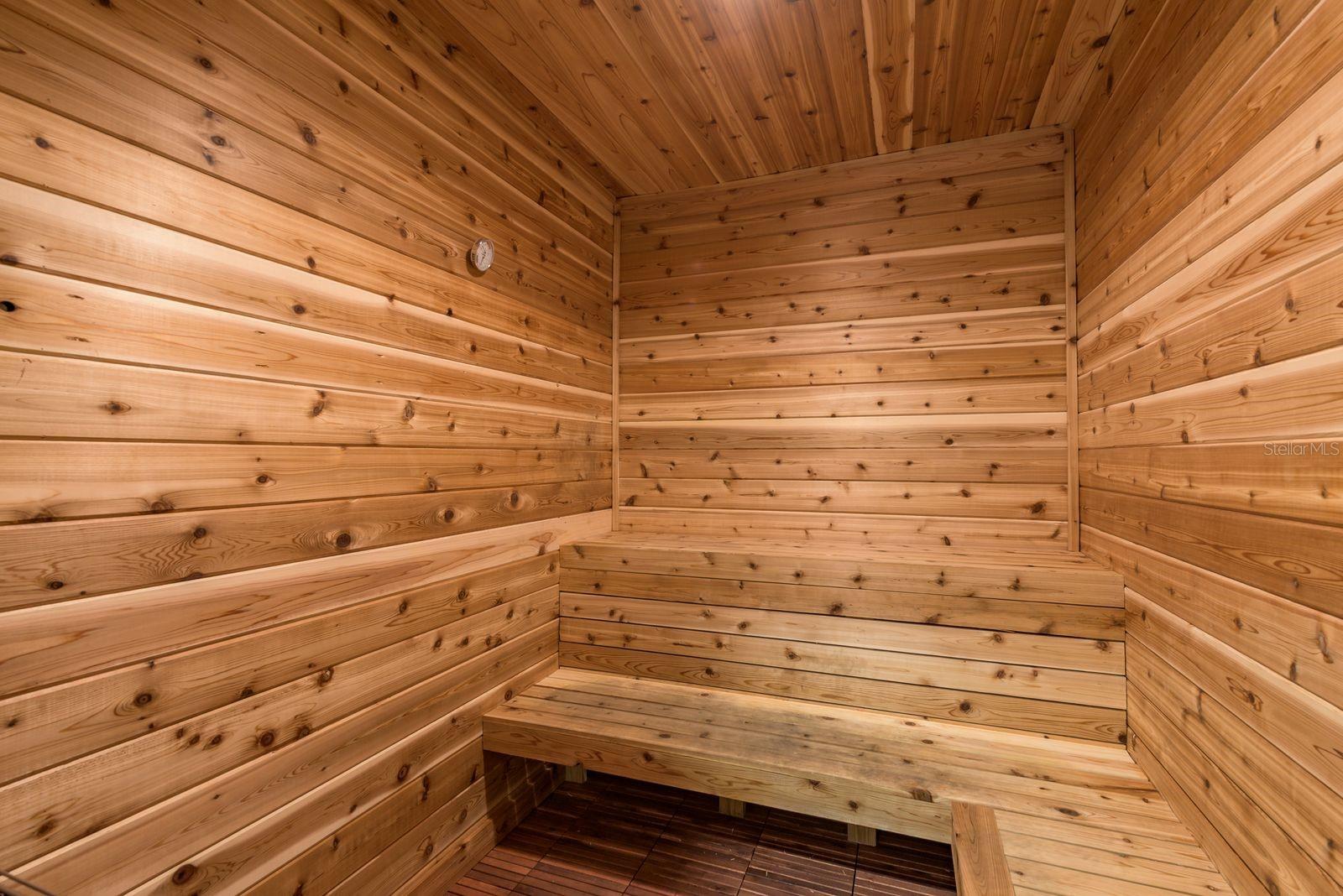 Clubhouse Sauna