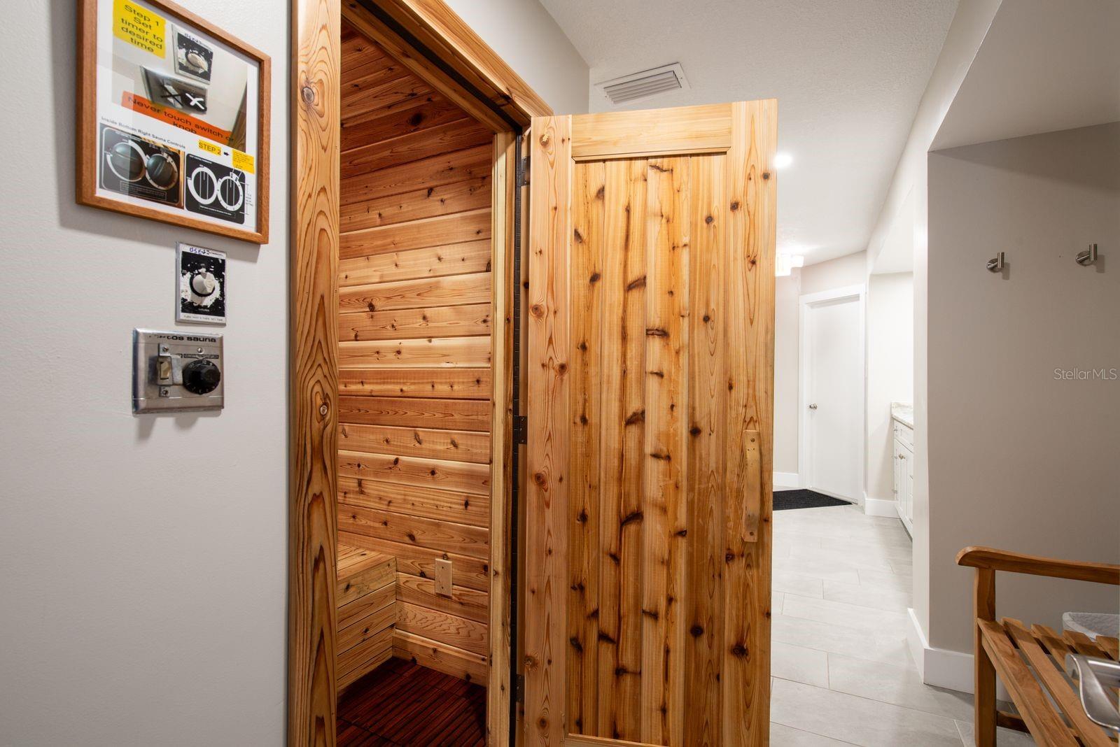 Clubhouse Sauna