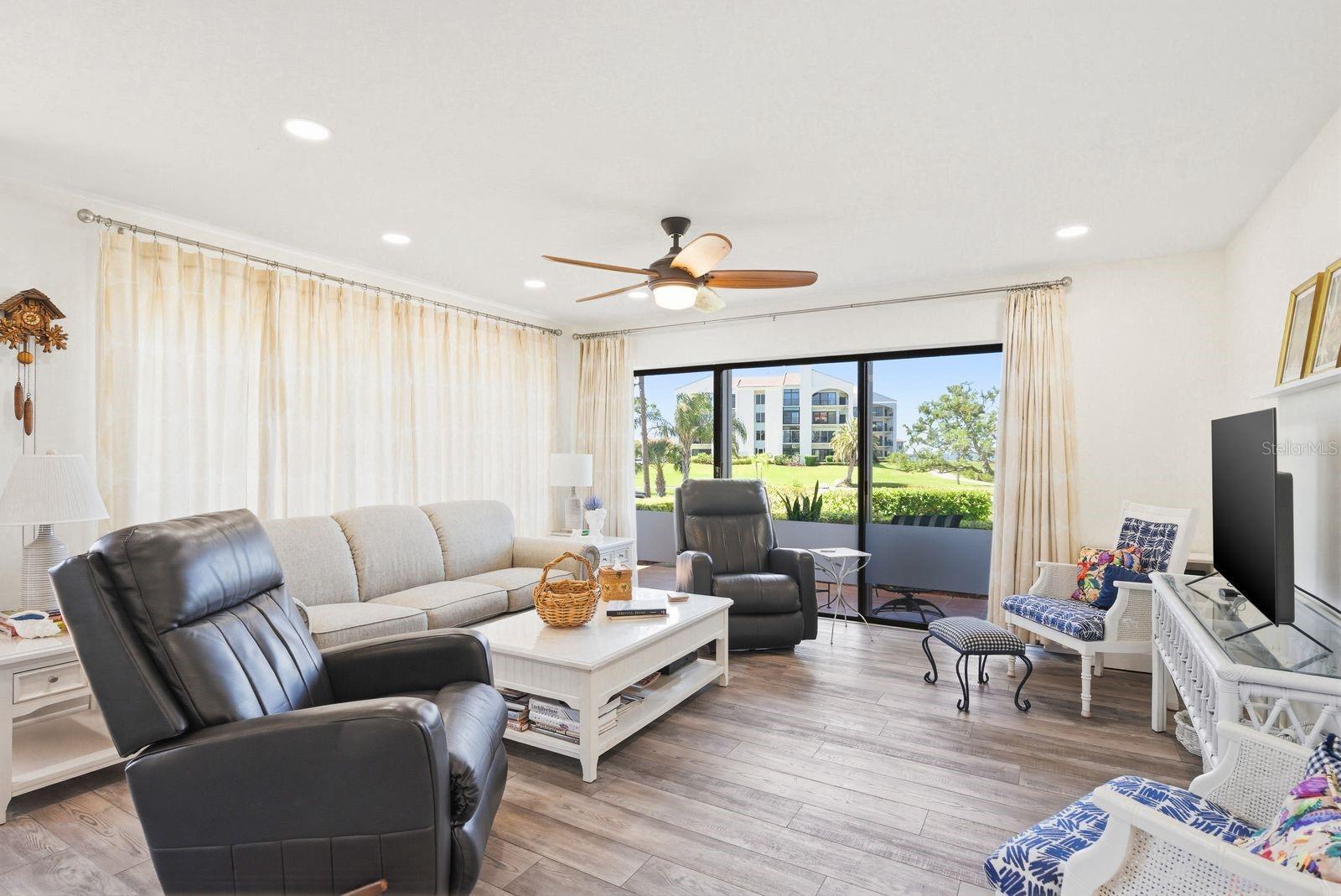 Living Room with Water Views Living Room with Water Views