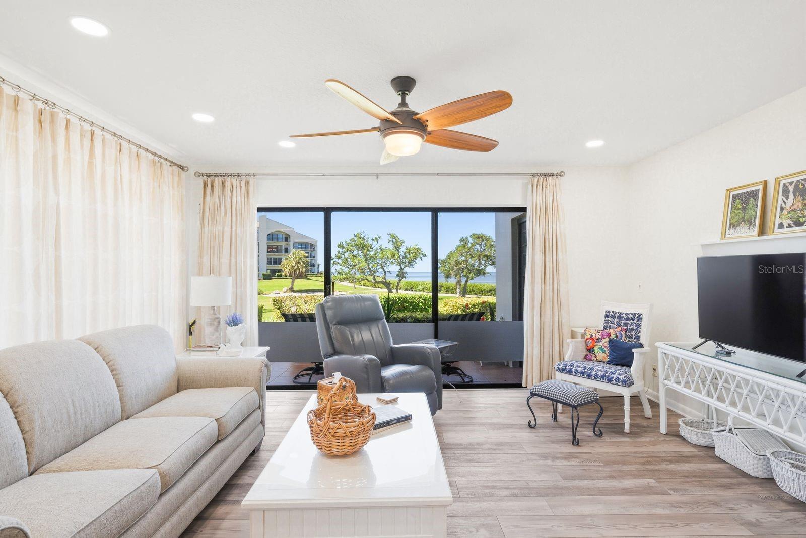 Living Room with Water Views Living Room with Water Views