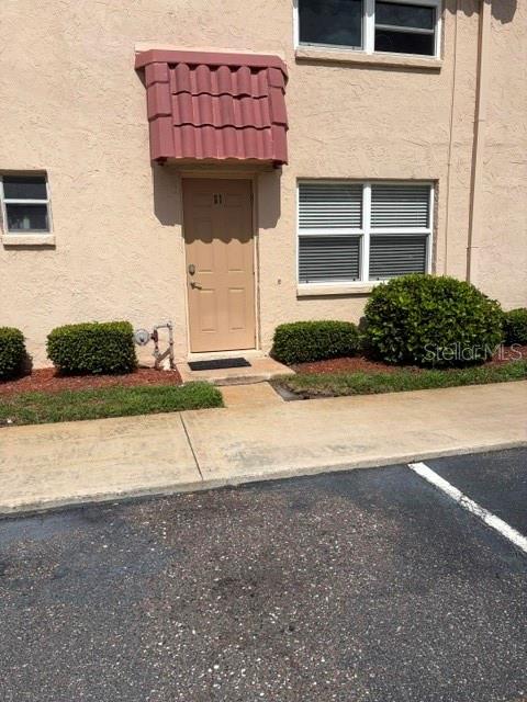 Street side entrance