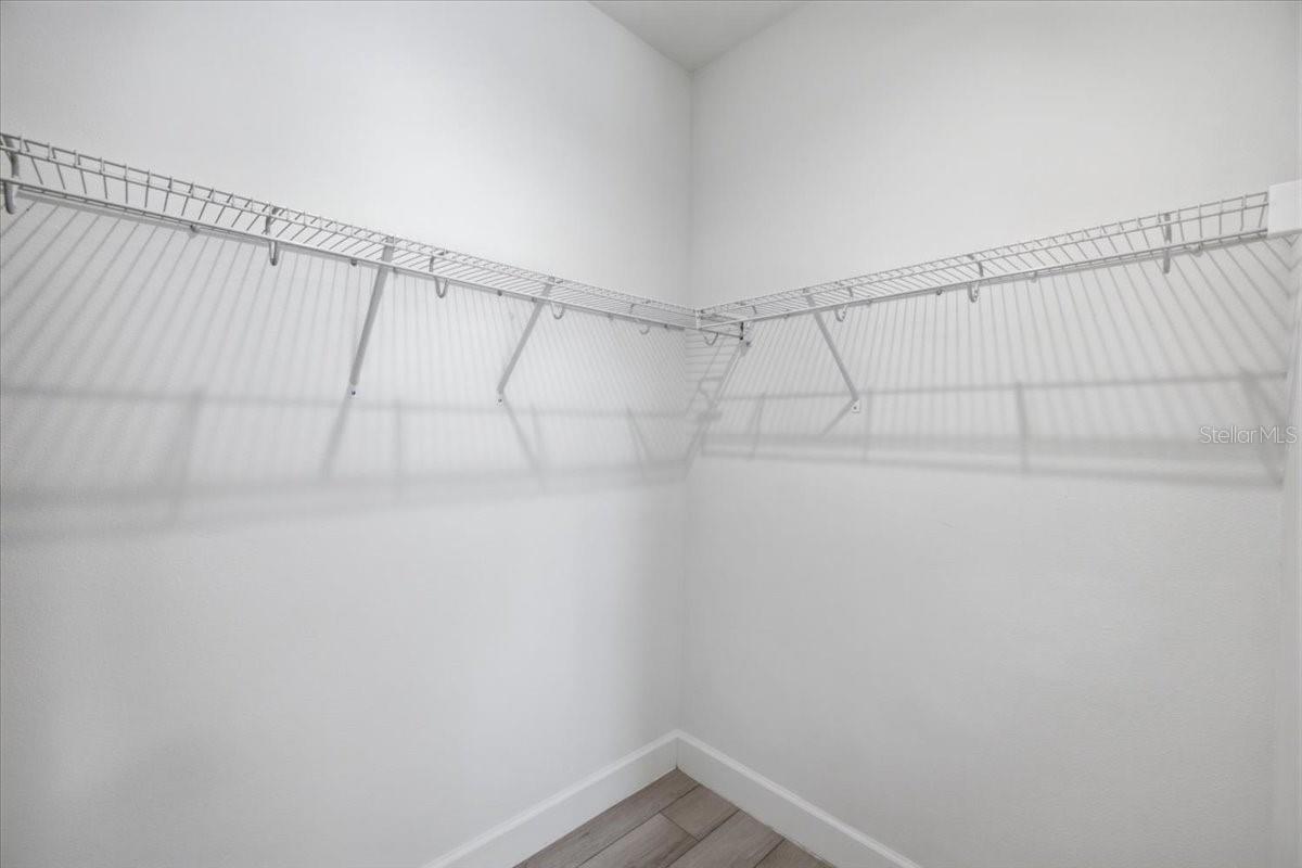 First floor bedroom walk in closet