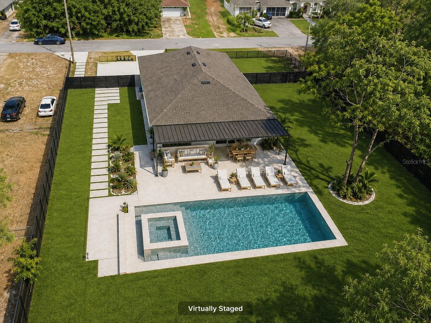 Virtual Walkway, Patio & Pool
