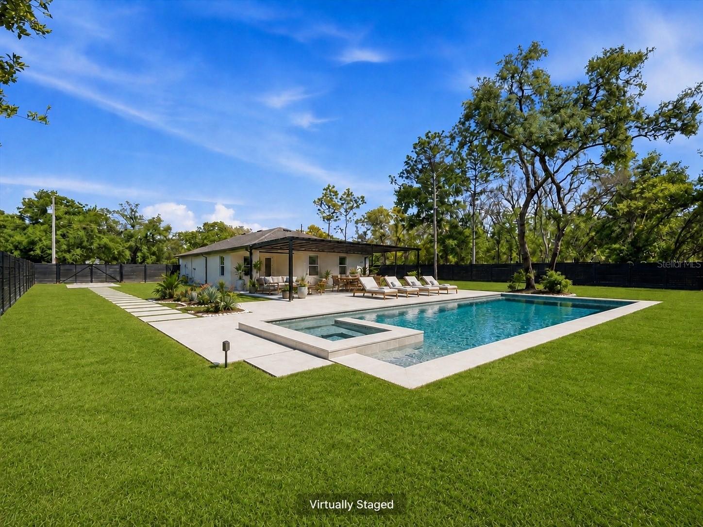 Virtual Walkway, Patio & Pool