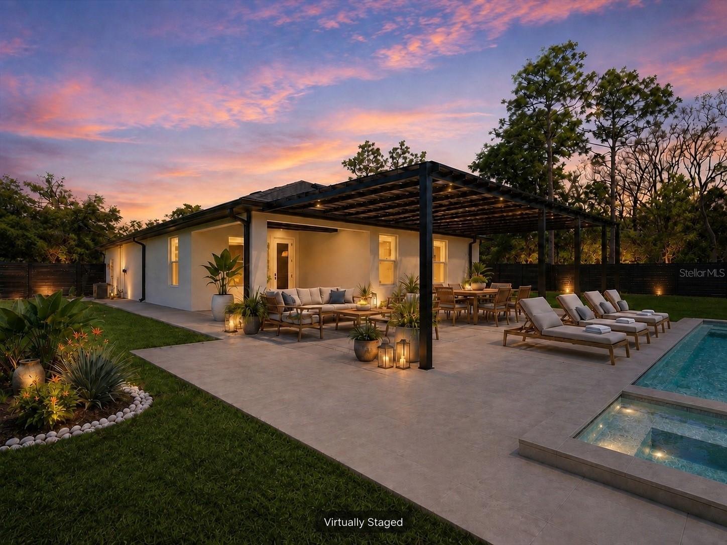 Virtual Walkway, Patio & Pool