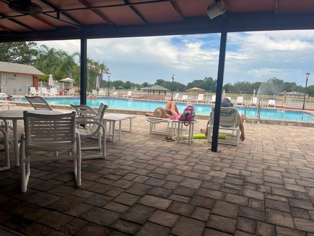 Pouch at pool